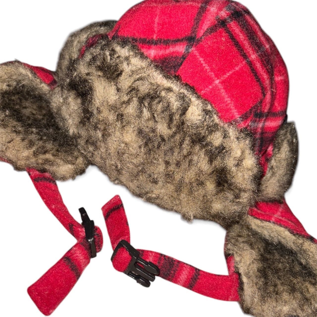 City Hunter City Hunter Red Trapper Hat Aviator Style One Size Size ONE SIZE - 5 Thumbnail
