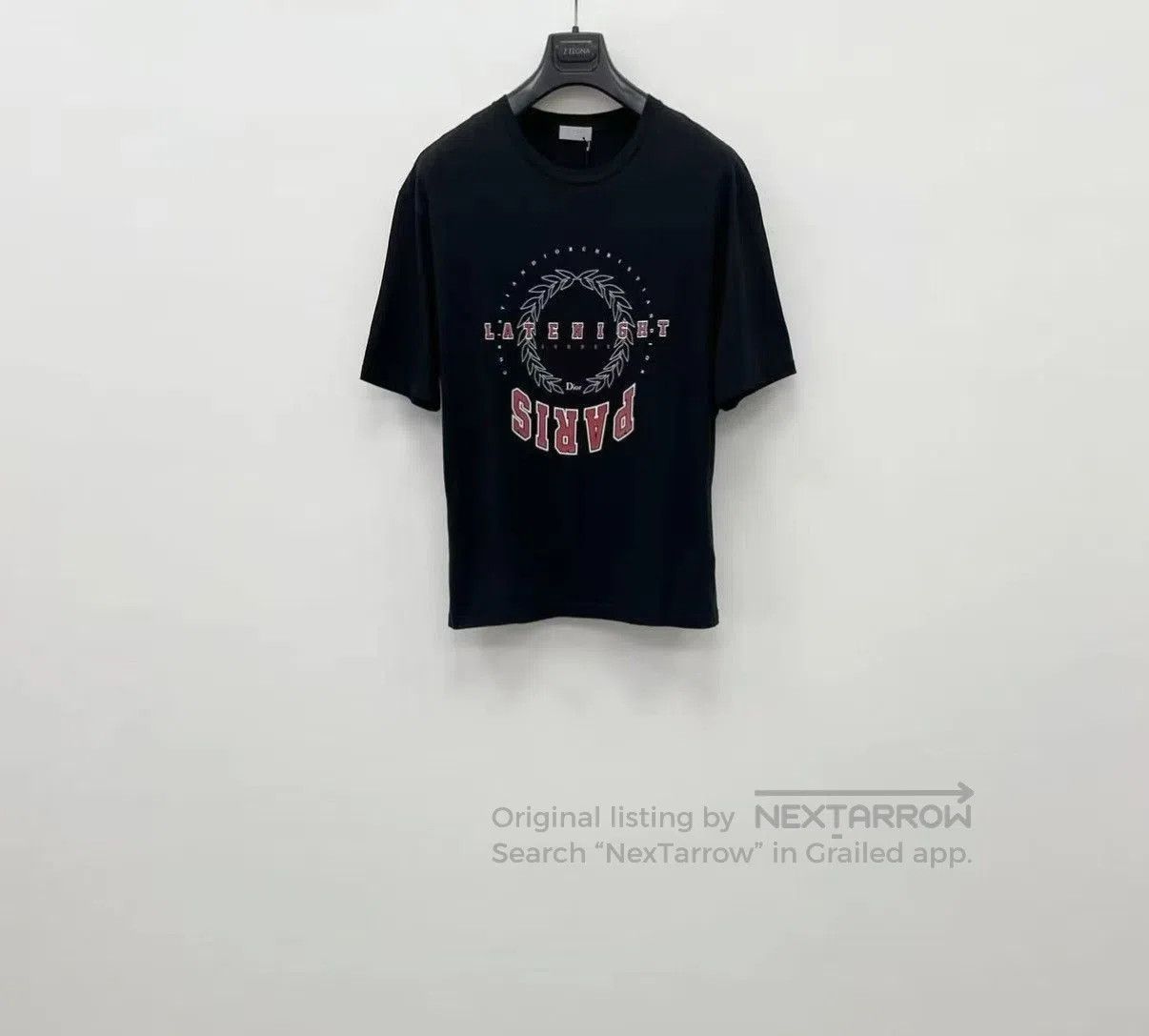 Dior Black Paris Graphic Short Sleeve T. Size US L / EU 52-54 / 3 - 1 Thumbnail