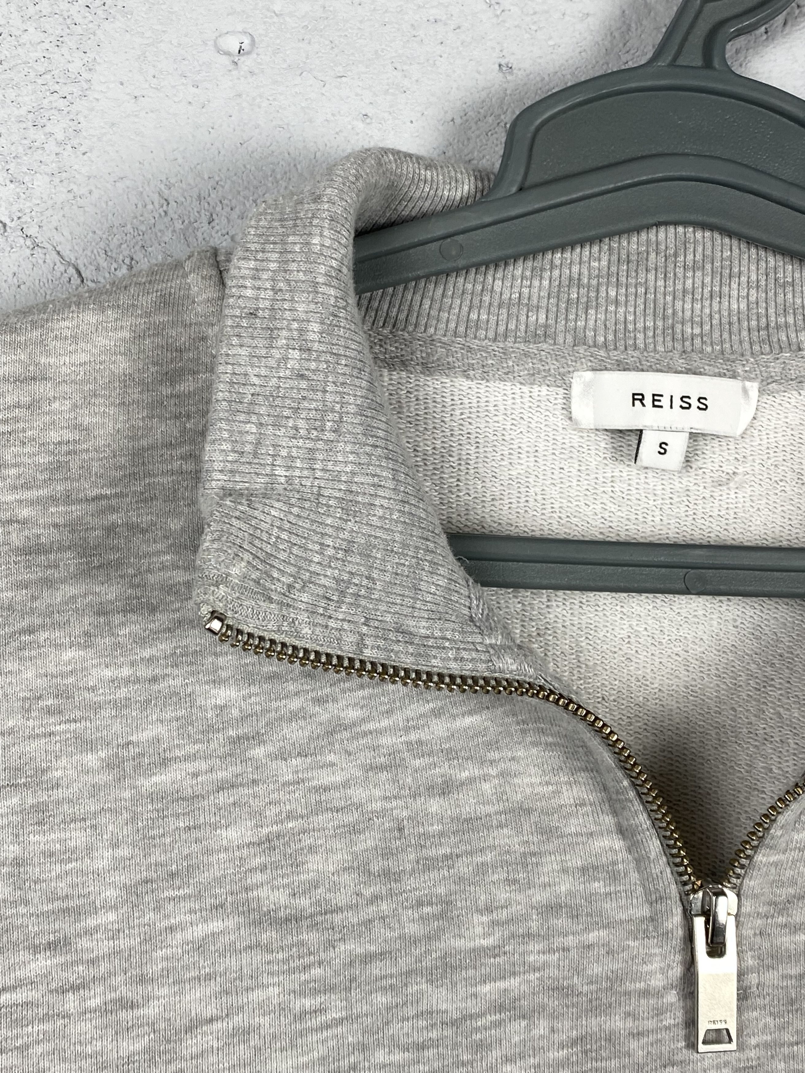 Designer × Reiss Luxury Reiss Old Money 1/3 zip Grey Sweatshirt Size US S / EU 44-46 / 1 - 6 Thumbnail