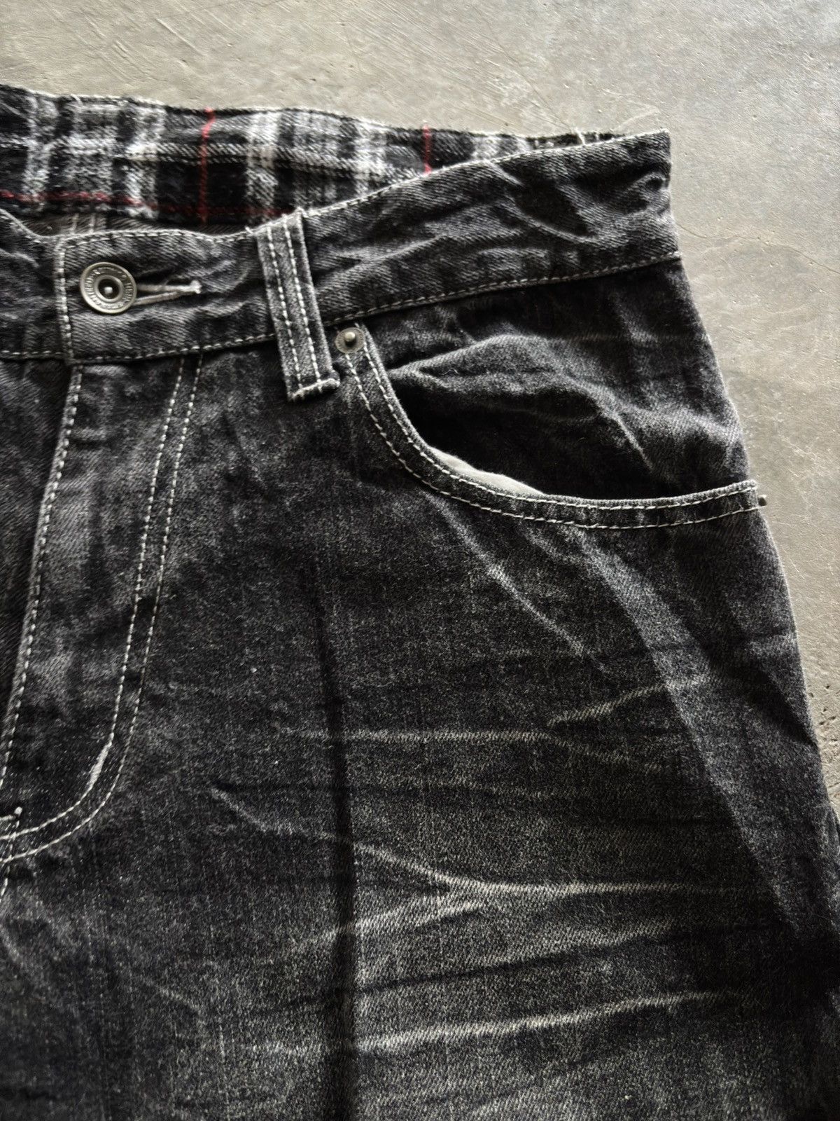 Hysteric Glamour Y2K wing stimulator backhit design punk gothic washed jeans Size US 30 / EU 46 - 9 Thumbnail