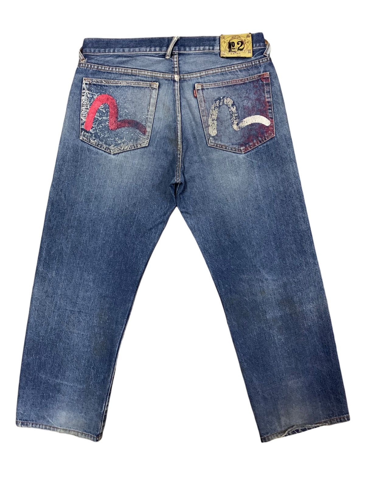 image of If Six Was Nine x Le Grande Bleu L G B Vintage Evisu Lot No 2 Jeans in Blue (Size 38)