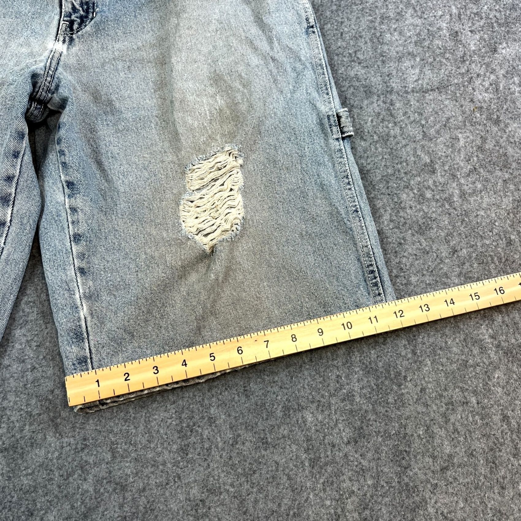 Southpole Southpole Mens Denim Shorts Carpenter Y2K Baggy 34 Blue VTG Streetwear HipHop Cargo 5-Pocket Design Relaxed Mens Regular Blue Size US 34 / EU 50 - 4 Thumbnail