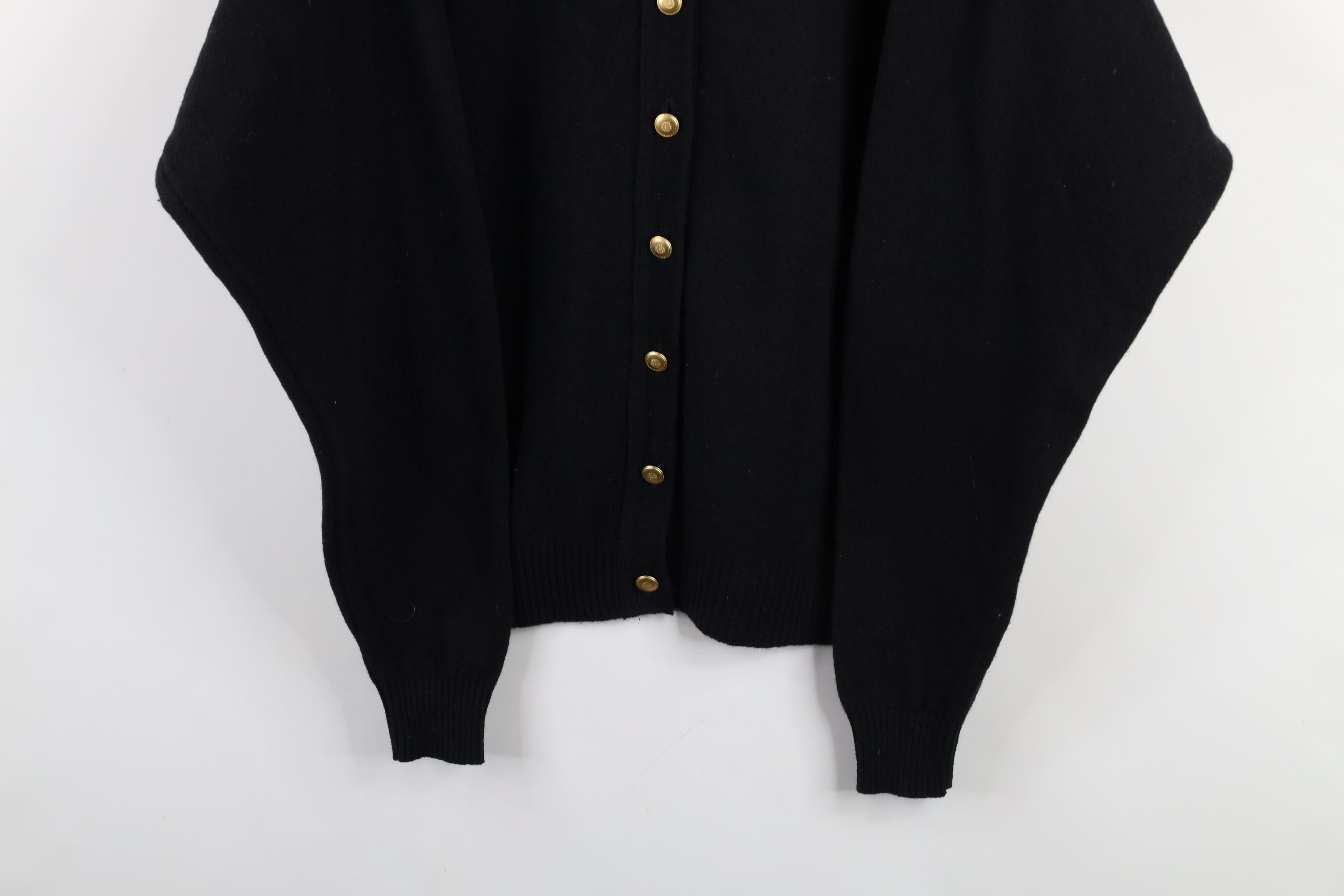 Pendleton × Vintage Vintage 90s Pendleton Knit Button Cardigan Sweater Black Size XL / US 12-14 / IT 48-50 - 3 Thumbnail