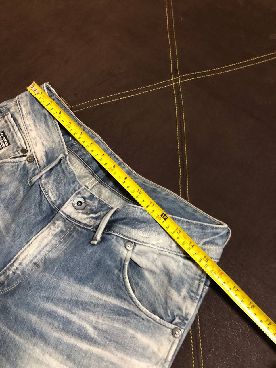 G-Star G-Star Raw Jeans Mens 3D Slim Button Fly Moto Denim Size US 29 - 15 Thumbnail