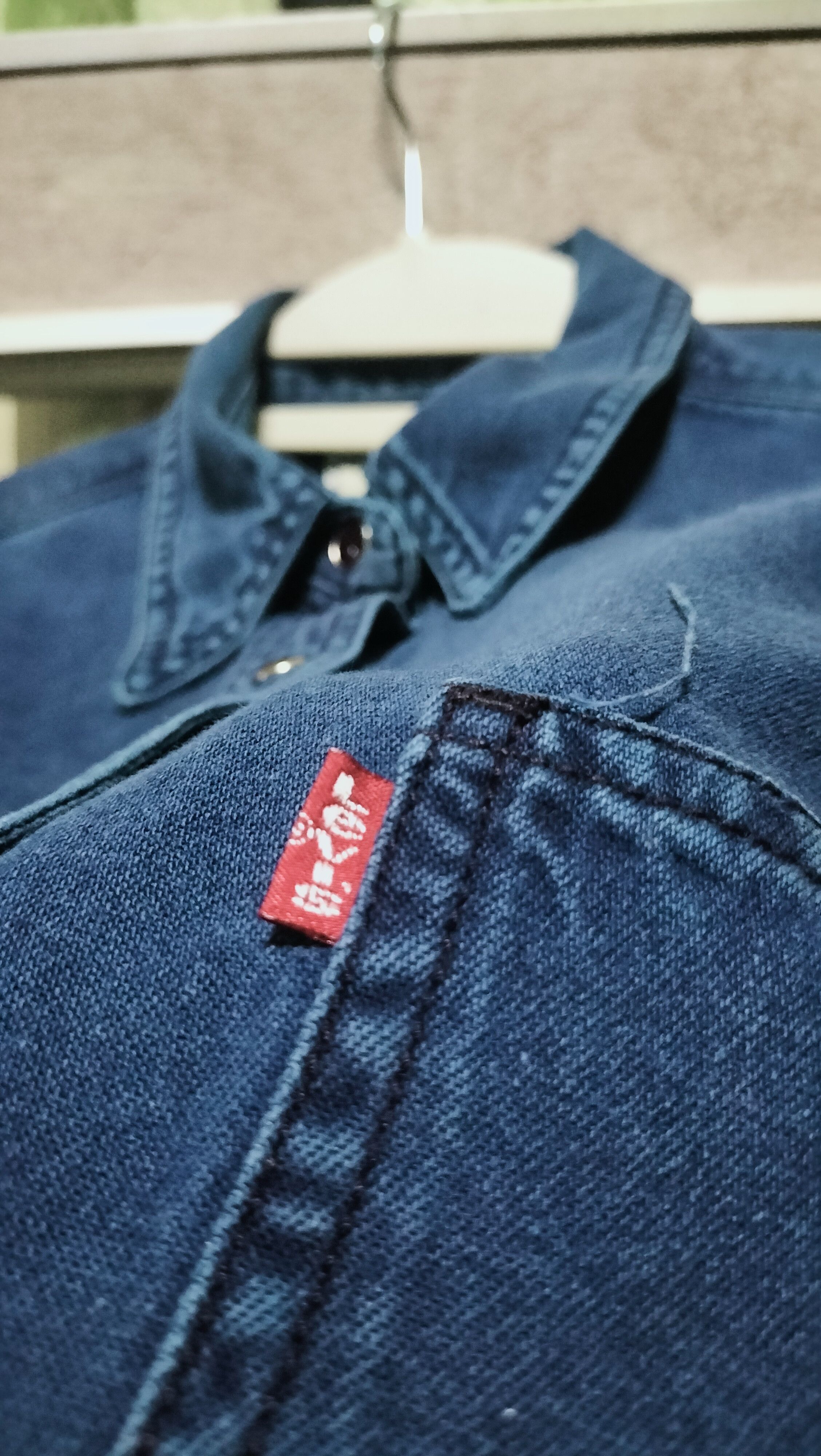 Levi's Vintage Clothing Vintage 90s Levis Shirts Res Pearl snap buttons Workwear Size US M / EU 48-50 / 2 - 6 Thumbnail