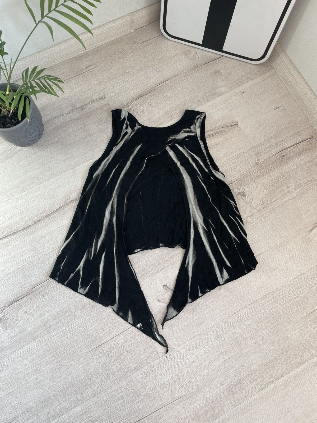 Vintage Vintage Y2k Black Tie Dye Open Back Tank Top Size S / US 4 / IT 40 - 9 Thumbnail