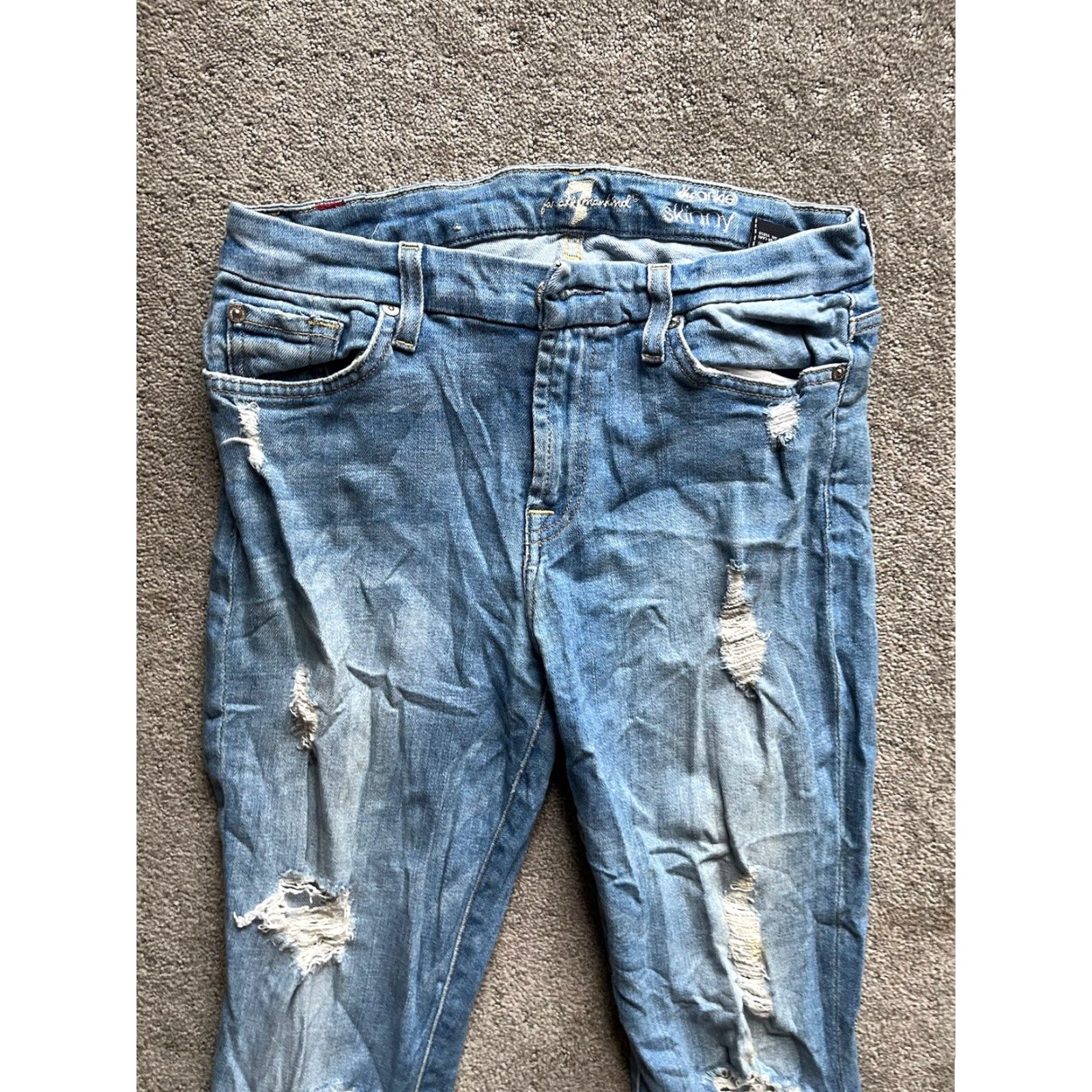 7 For All Mankind 7 for all Mankind Jeans Womens 28 Blue Denim Ankle Slim 7 For All Mankind Jeans Womens 28 Blue Denim Ankle Slim Size 28" / US 6 / IT 42 - 4 Thumbnail