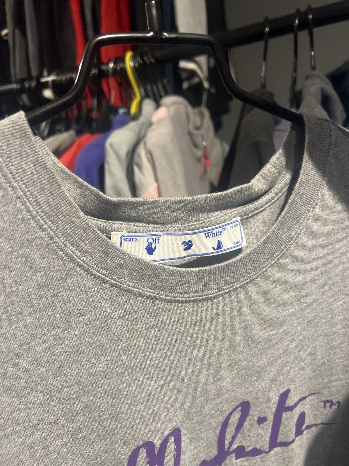 Off-White Off-white script grey women’s tee Size M / US 6-8 / IT 42-44 - 6 Thumbnail