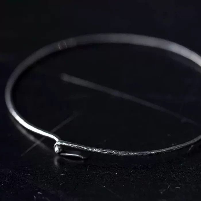 DETAJ Detaj Distressed Seed Thin Bangle 17cm Wrist Size ONE SIZE - 4 Thumbnail