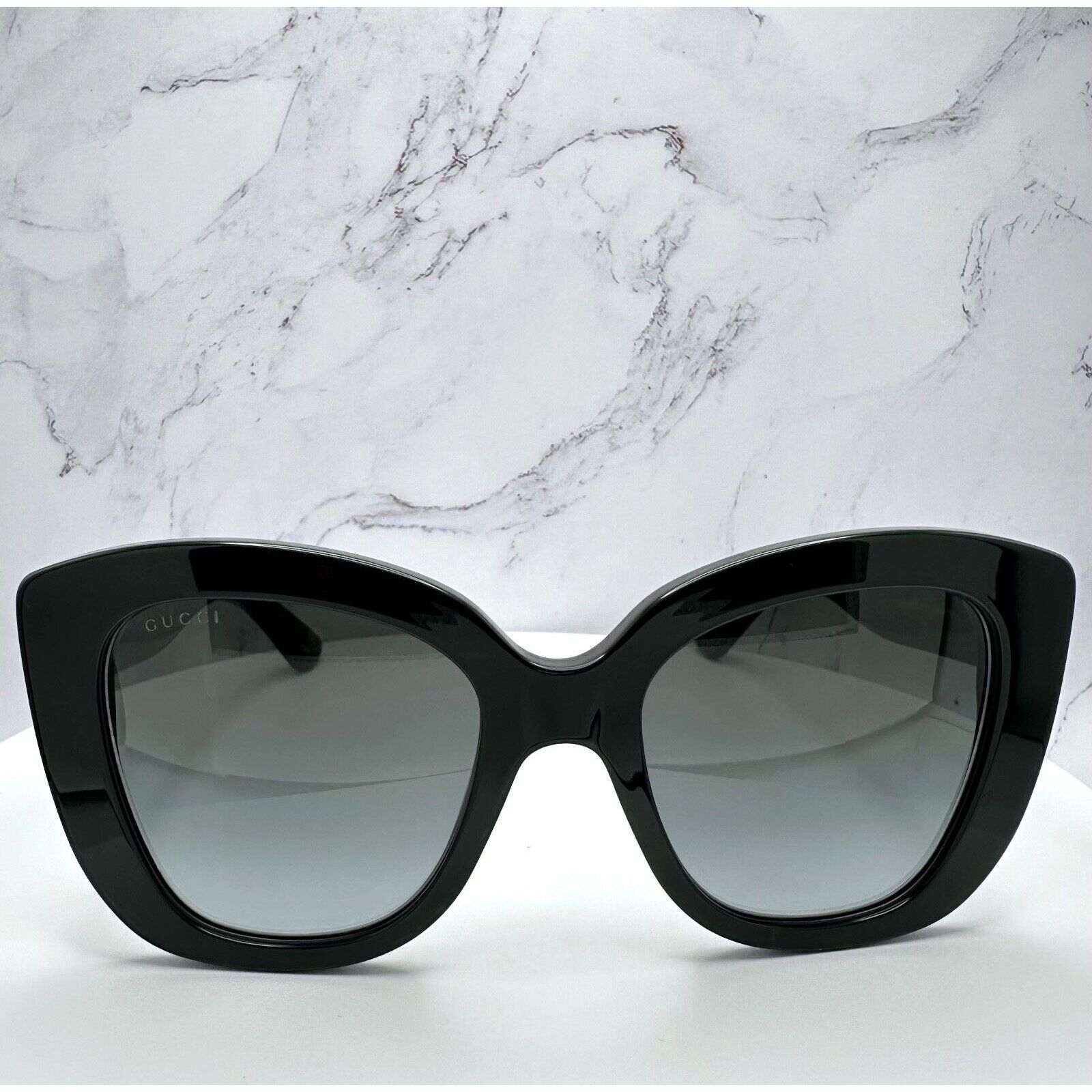 Gucci New Gucci Sunglasses Black Cat Eye Gold GG Metal Logo Size ONE SIZE - 3 Thumbnail