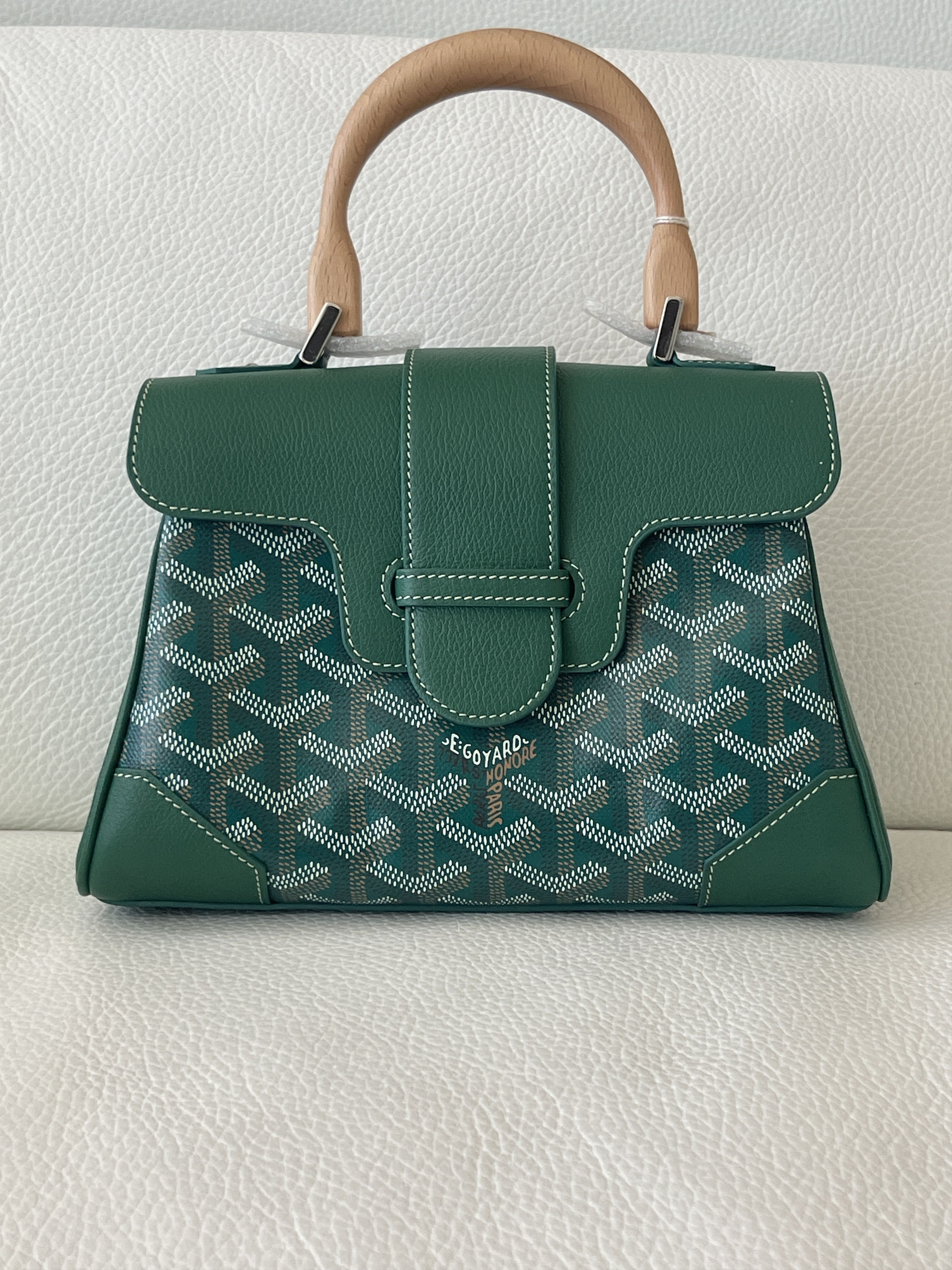 Goyard New Goyard Green Saigon Souple Mini Top Handle Bag Size ONE SIZE - 4 Thumbnail