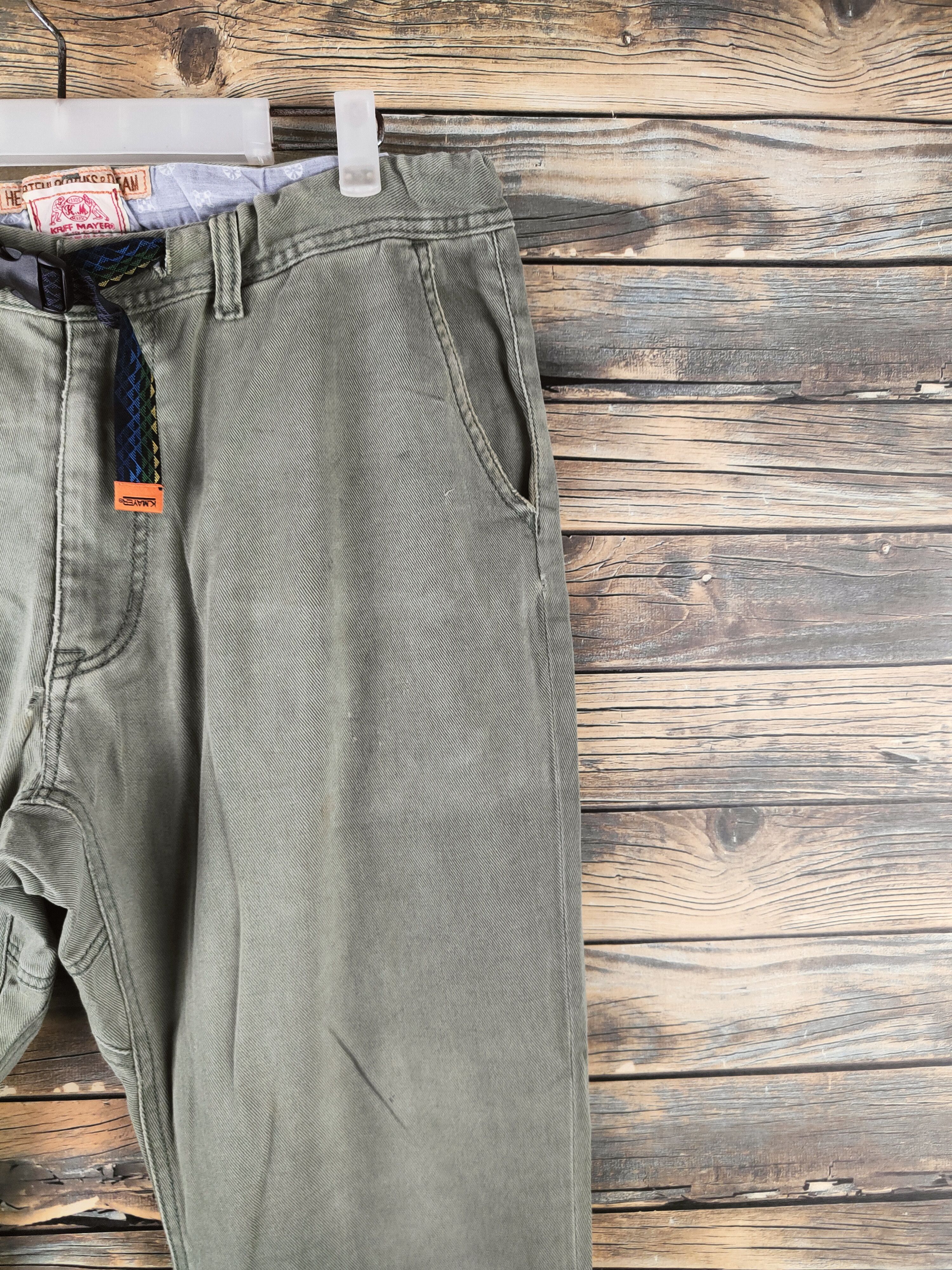 Japanese Brand DL Kriff Mayer Army Green Multipocket Casual Pants #46-214 Size US 32 / EU 48 - 5 Thumbnail
