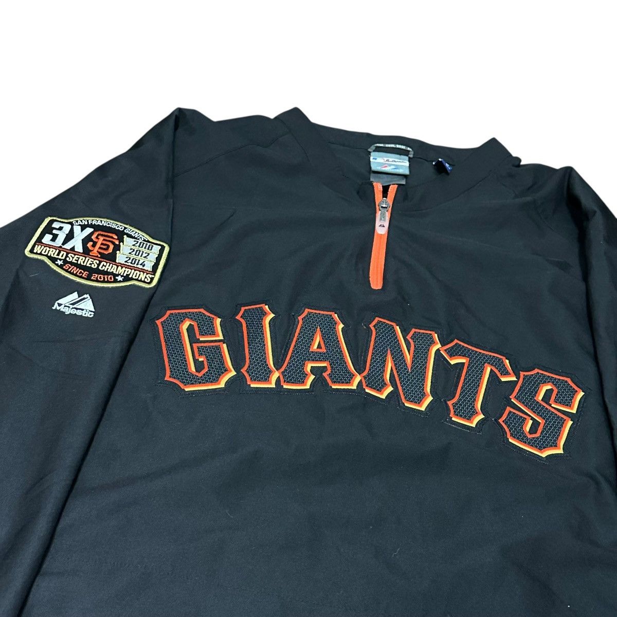 Majestic RARE San Francisco Giants 3x Champions Patch Dugout Jacket Size US XXL / EU 58 / 5 - 3 Thumbnail