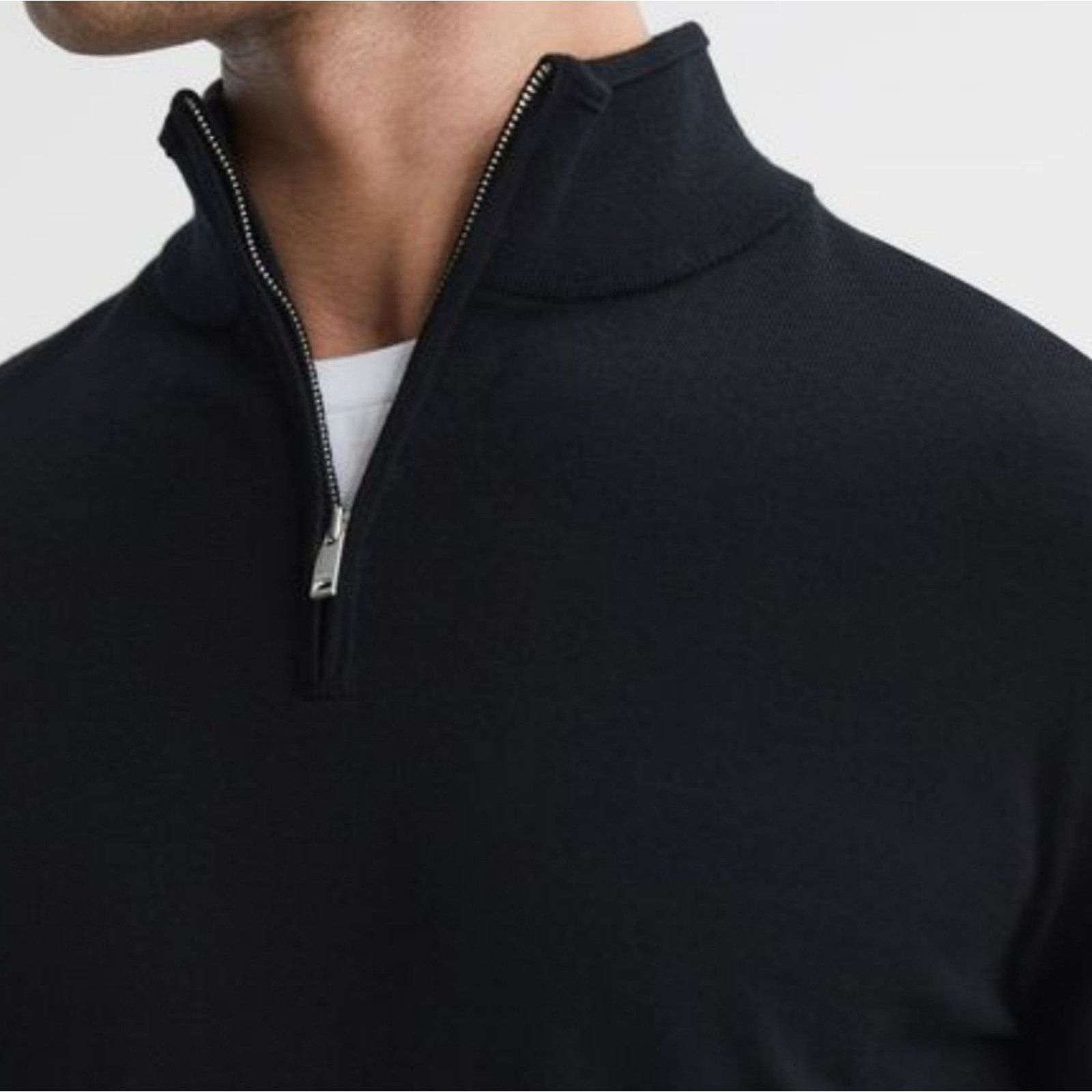 Reiss REISS BLACKHALL MERINO WOOL 1/2 ZIP FUNNEL NECK JUMPER MEN S Size US S / EU 44-46 / 1 - 4 Thumbnail
