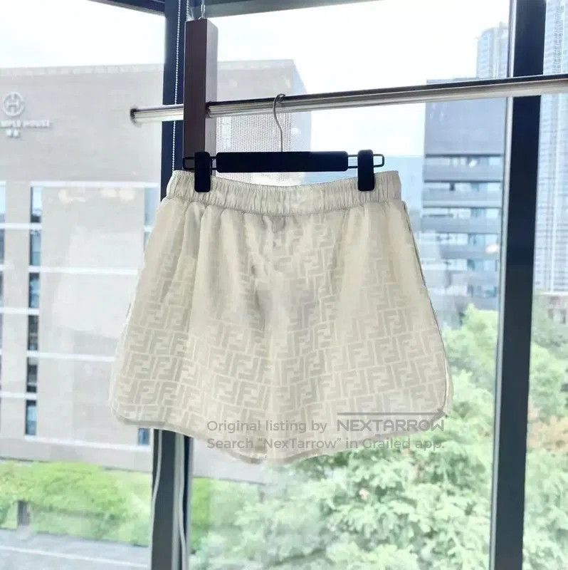 Fendi Fendi Women's Beige Polyester Shorts . Size 23" - 2 Thumbnail