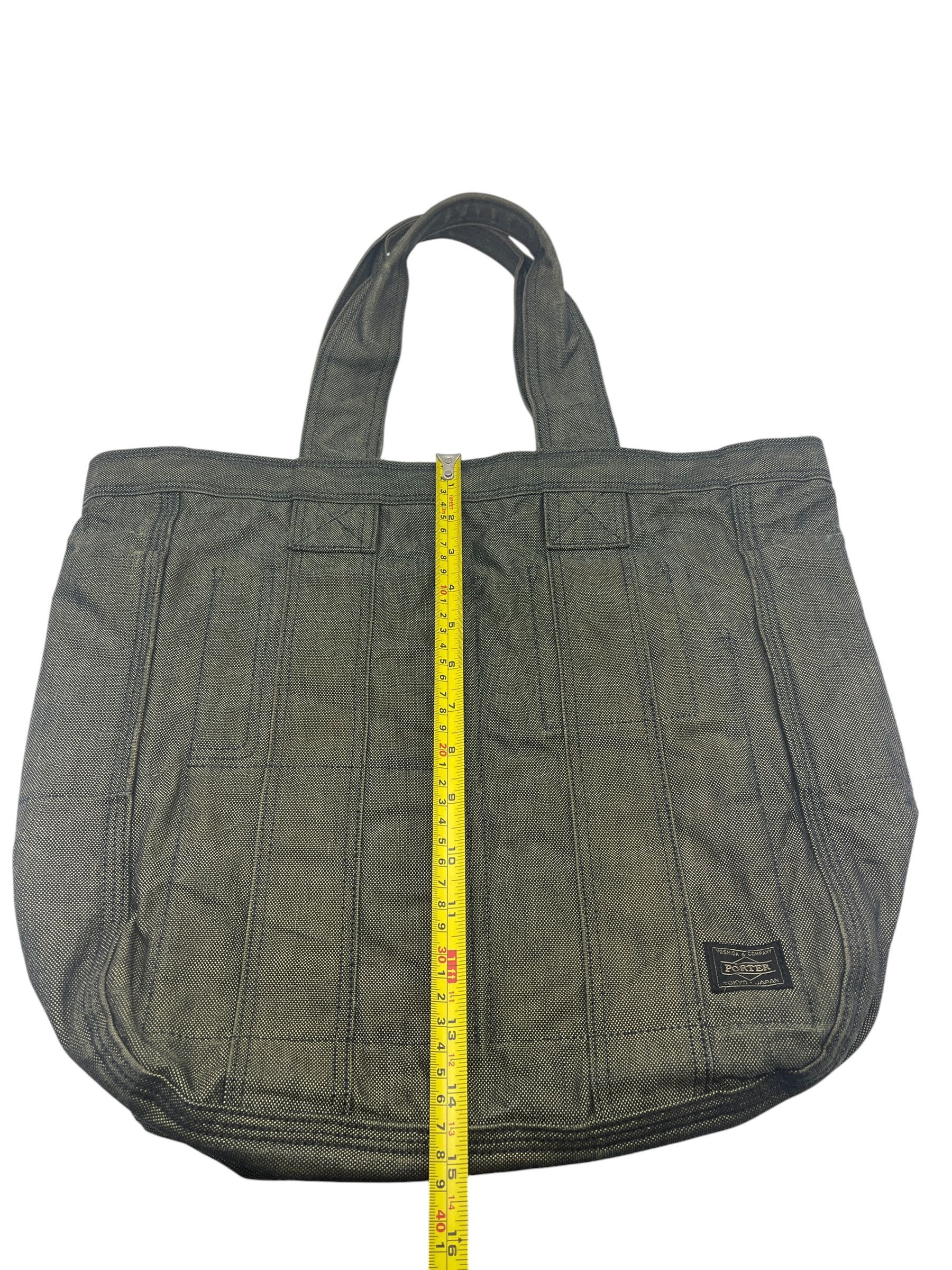 Porter Porter Yoshida Smoky Tote Bag Olive Canvas Japan Made Size ONE SIZE - 14 Thumbnail
