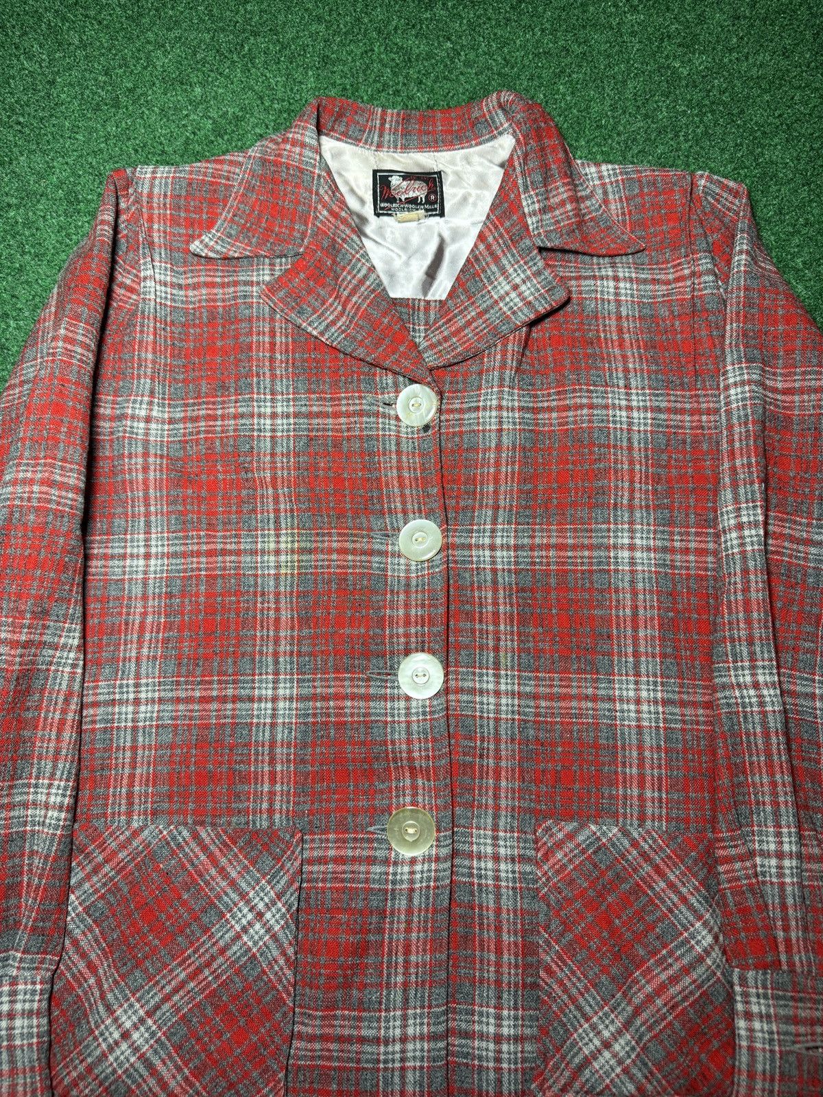 Woolrich Woolen Mills Vintage Woolrich 40s 50s Plaid 49er 12 Blazer Shirt Jacket Size XL / US 12-14 / IT 48-50 - 2 Thumbnail