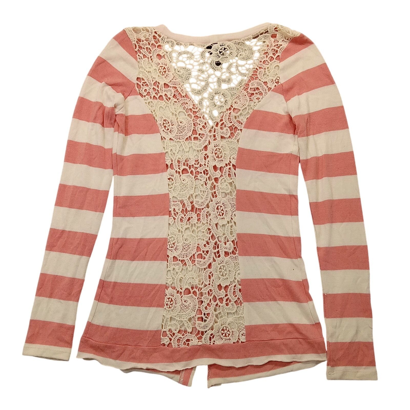 rue21 Rue 21 Sweater S Women's Short Sleeve Cardigan Striped Size S / US 4 / IT 40 - 2 Thumbnail