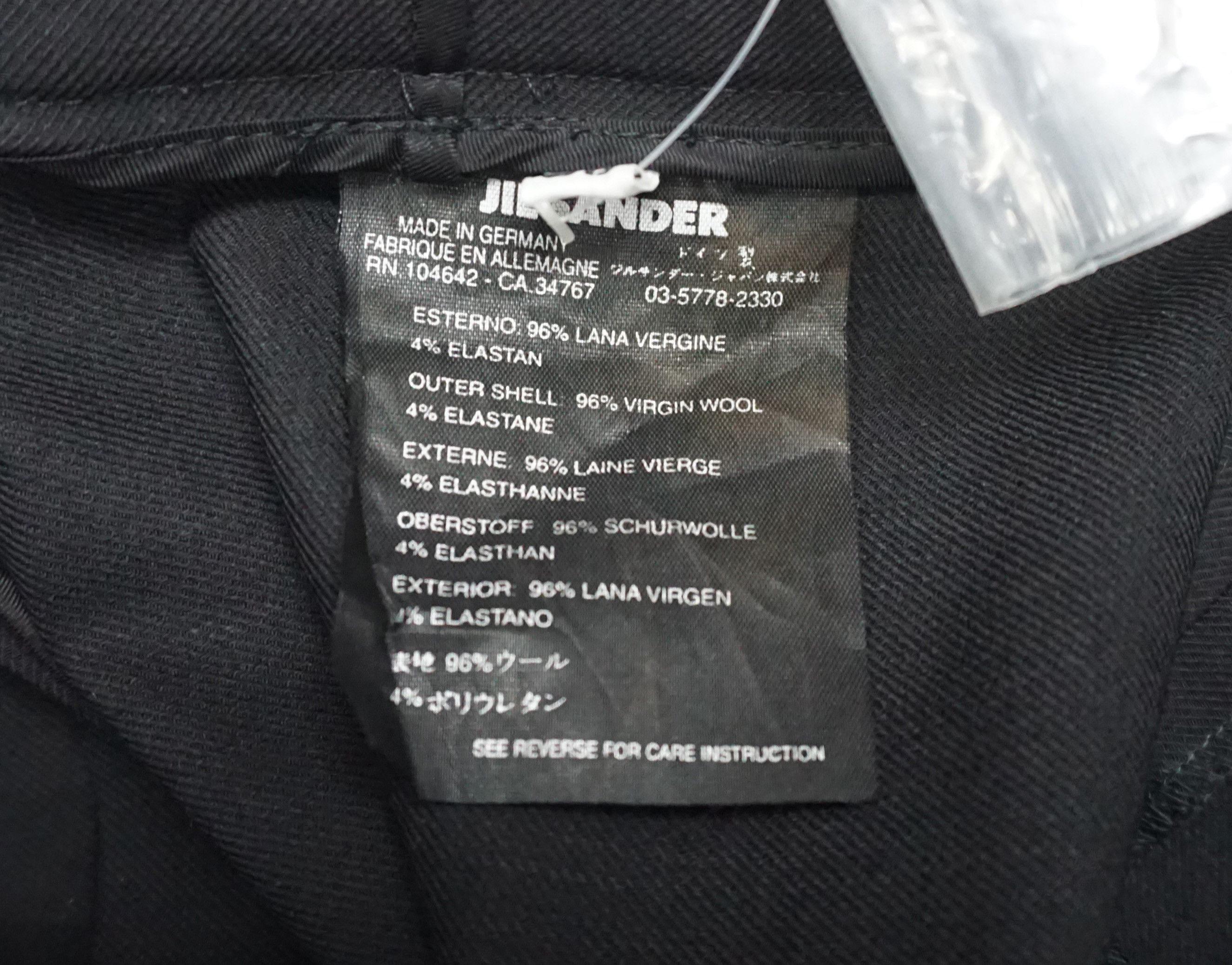 Jil Sander Jil Sander model no.302700 Michael black Pants Size 38" / US 16 / IT 52 - 4 Thumbnail