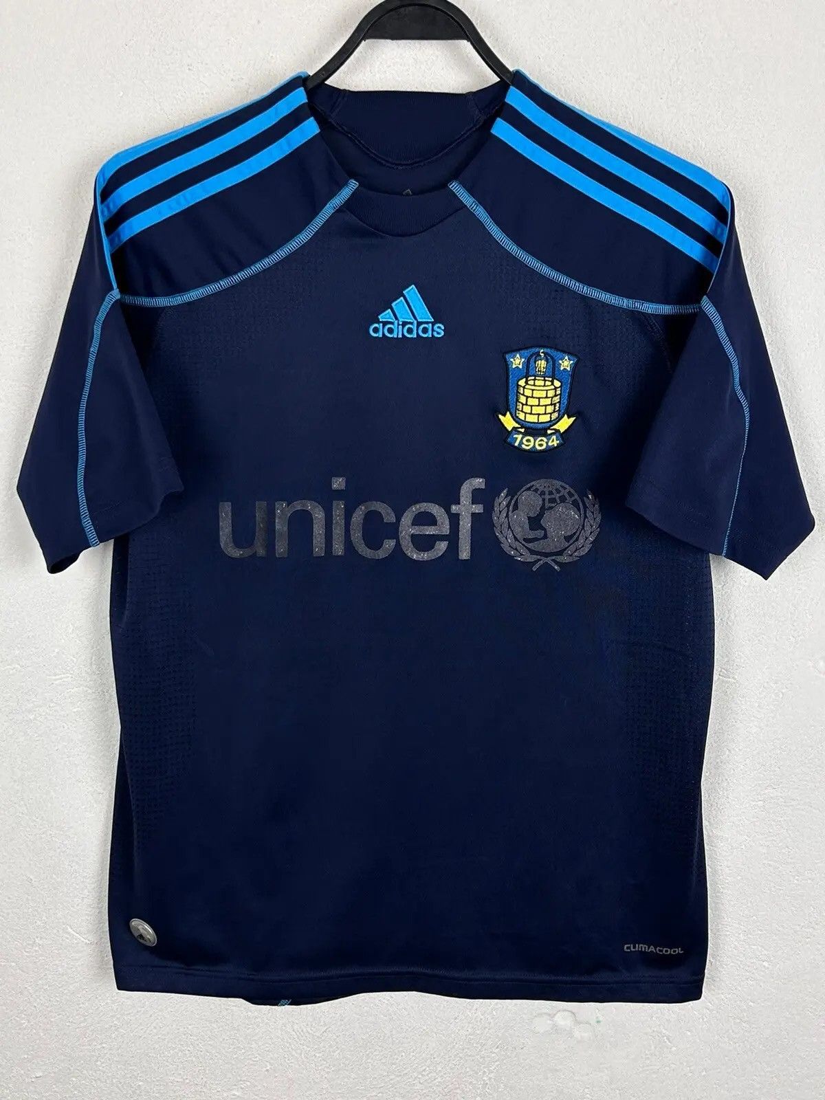 Adidas 00s Vintage Adidas x Borndby IF 2009/10 Away Soccer Jersey Size US L / EU 52-54 / 3 - 1 Thumbnail