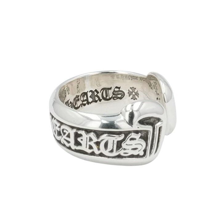 Chrome Hearts 6 CHROME HEARTS SM SCROLL LABEL SILVER RING Size ONE SIZE - 1 Thumbnail