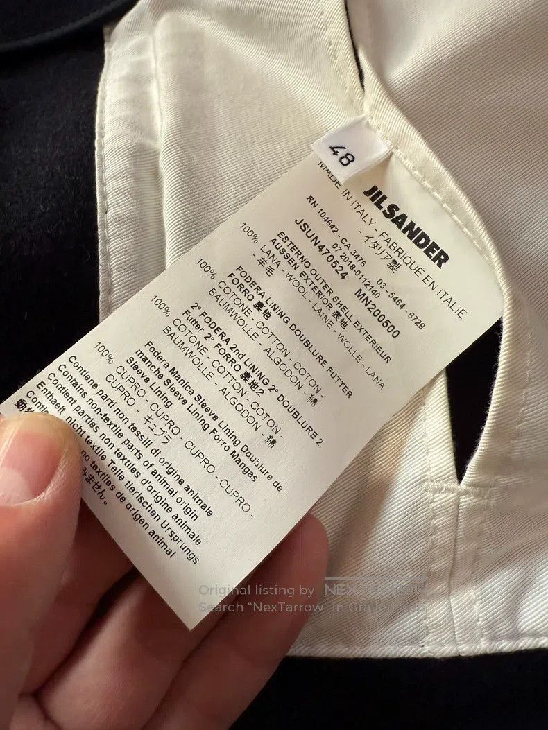 Jil Sander Jil Sander size 48 A dark blue man's coat Size US M / EU 48-50 / 2 - 6 Thumbnail