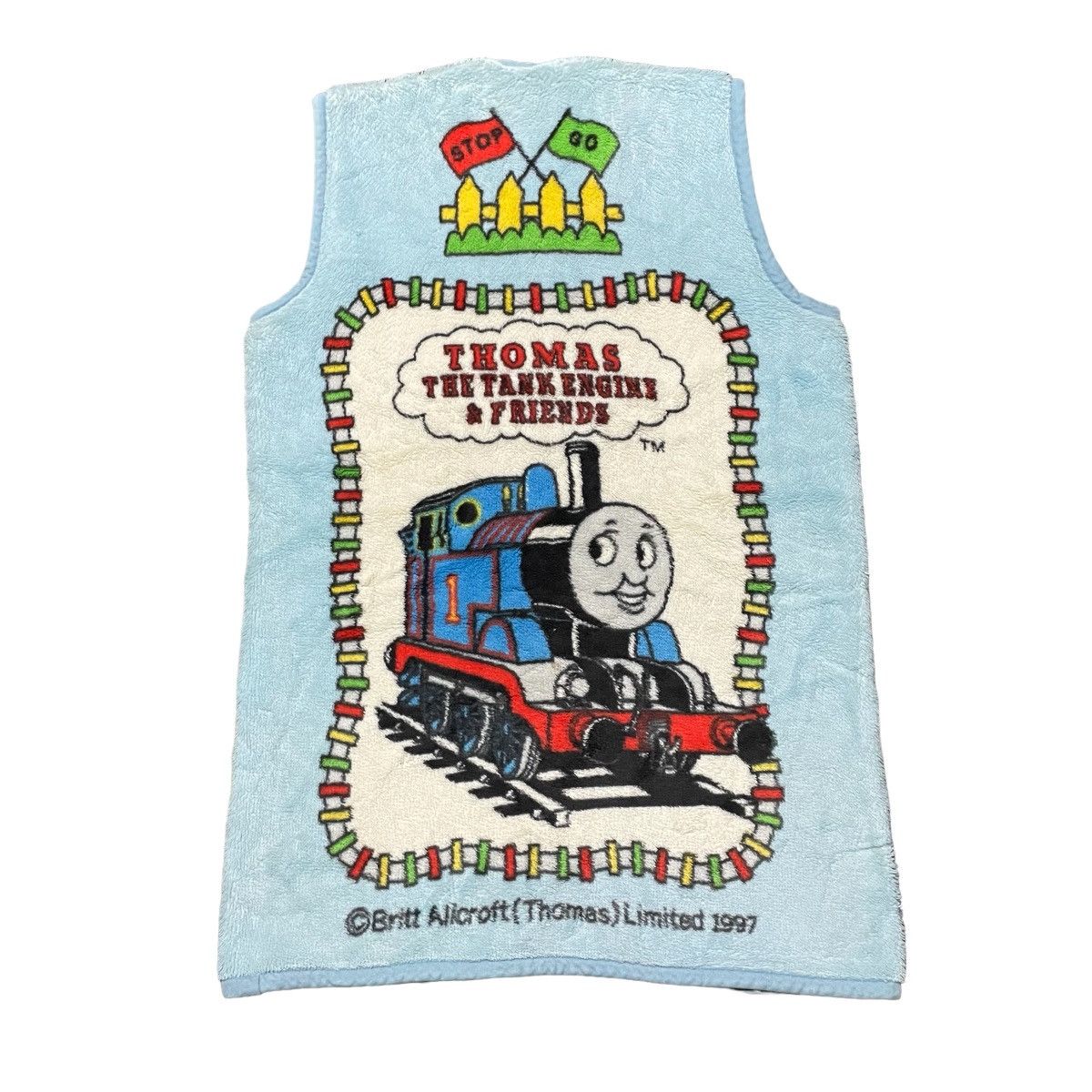💥- Vintage Thomas The Tank Engine Fleece Sleveless Zipp Up