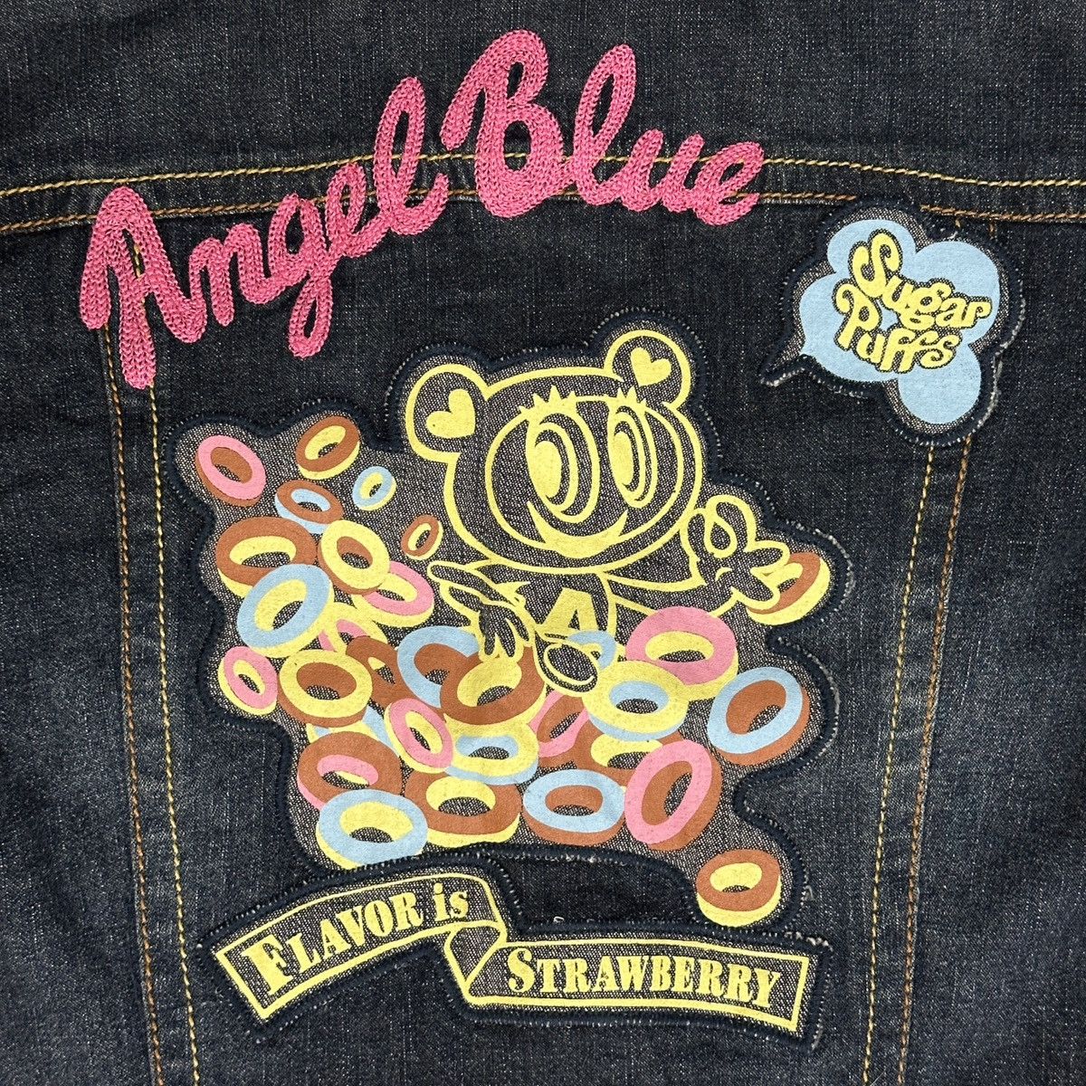 Angel Blue × Japanese Brand Angel Blue Embroidered, Printed and Patched Denim Jacket Size US M / EU 48-50 / 2 - 3 Thumbnail