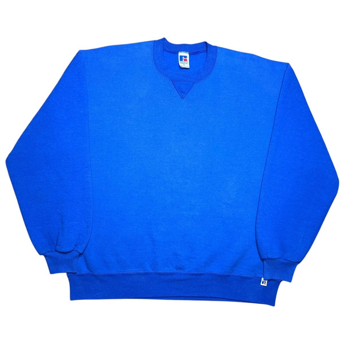 Russell Athletic Vintage 90s Russell Athletic Blue USA Made Blank Sweatshirt Size US XL / EU 56 / 4 - 1 Thumbnail