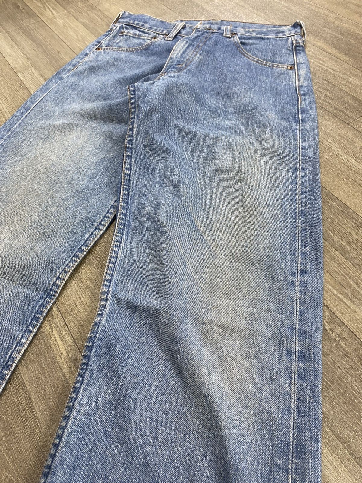 Levi's Vintage Clothing Vintage Levis 503 28x36 Selvedge Straight Fit Blue Jeans Size US 28 / EU 44 - 5 Thumbnail