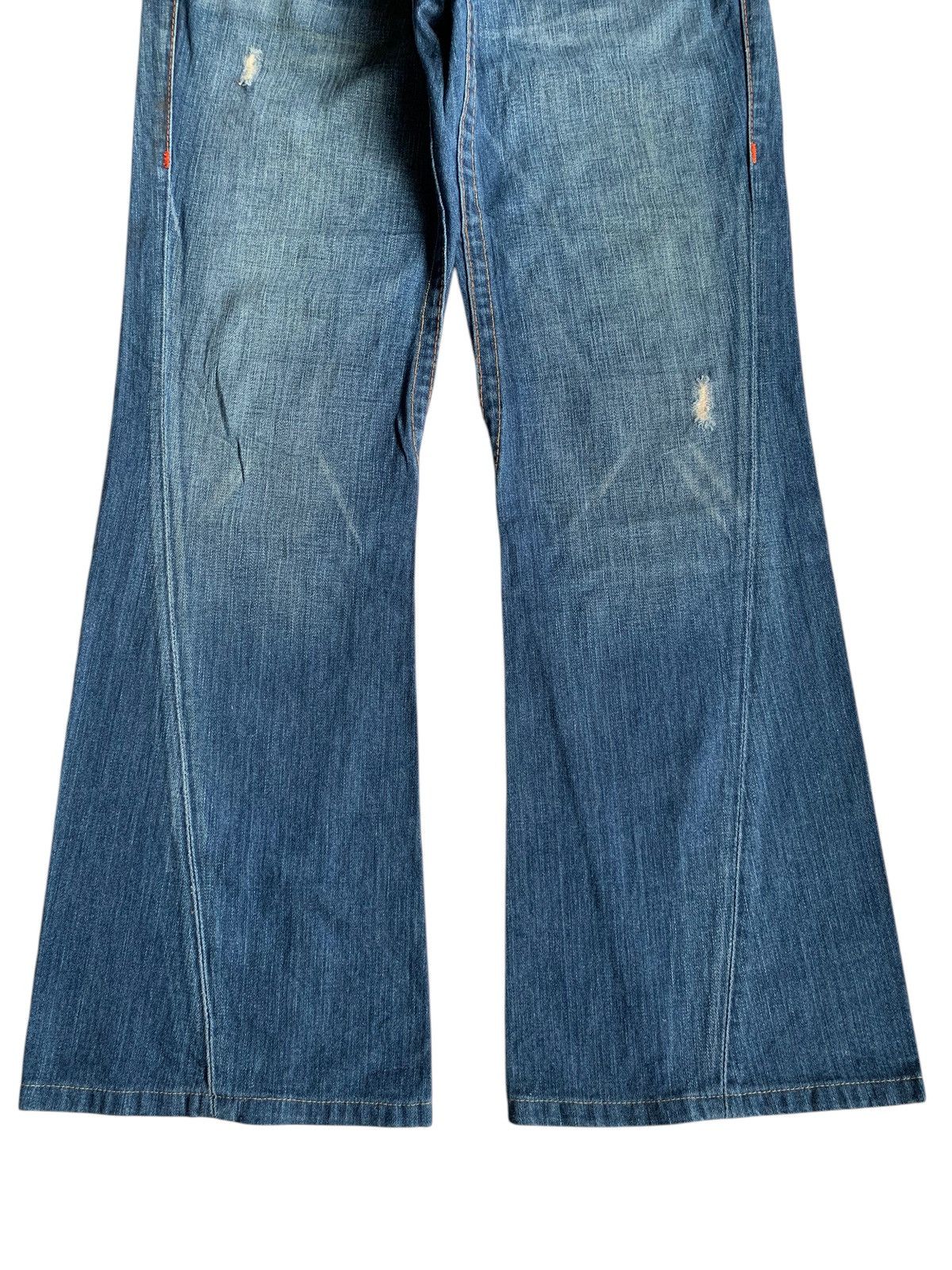 Japanese Brand FLARE 💥 TRUE RELIGION MADE IN USA PUNK STYLE DENIM JEANS Size US 34 / EU 50 - 6 Thumbnail