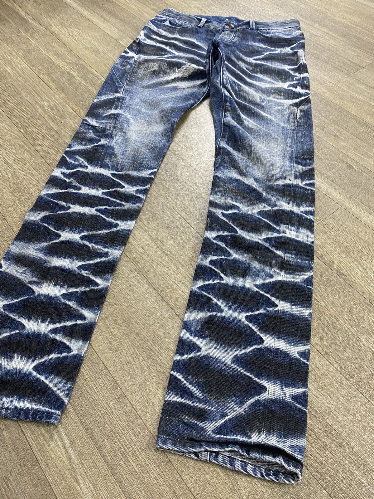 BUFFALO BOBS Buffalo Bobs Johnny Wolf Distressed Clawmark Mudmax Jeans Size US 32 / EU 48 - 4 Thumbnail