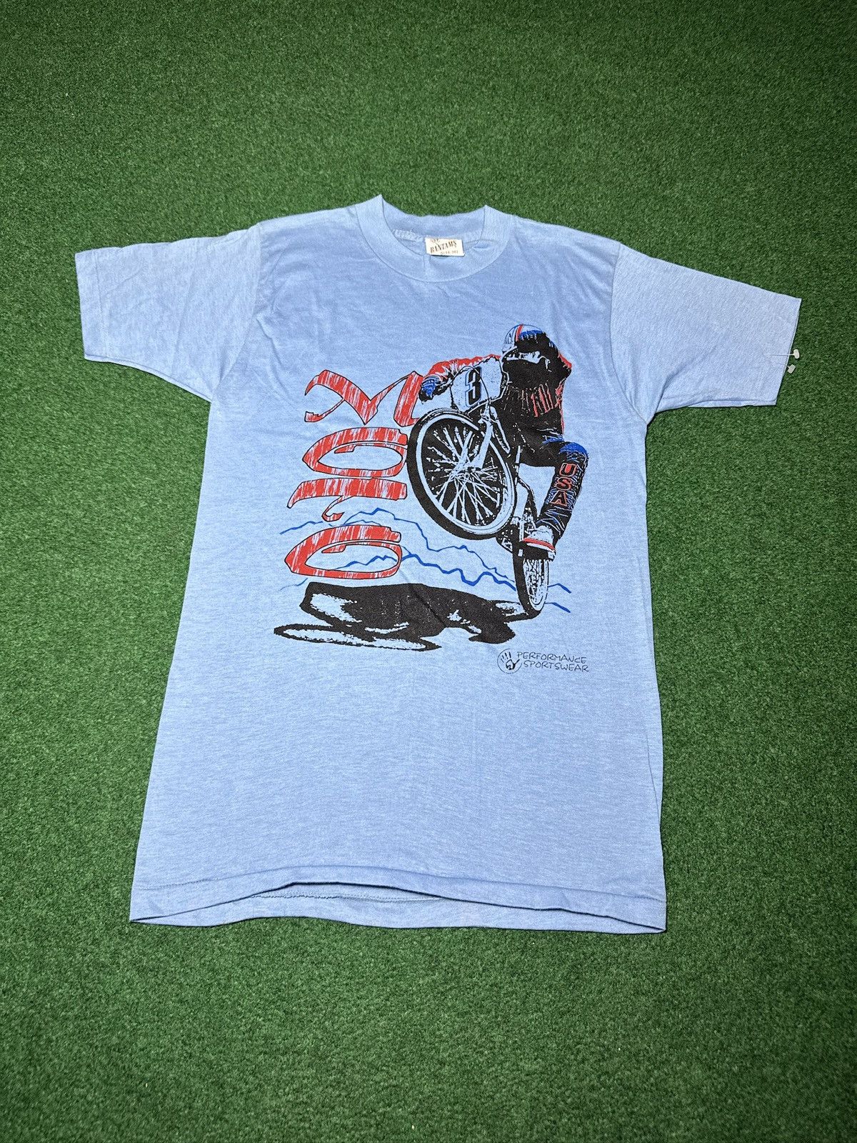 Vintage Moto Motocross Motorcycle 70s 80s Bmx Vintage Small T Shirt Size US S / EU 44-46 / 1 - 1 Thumbnail