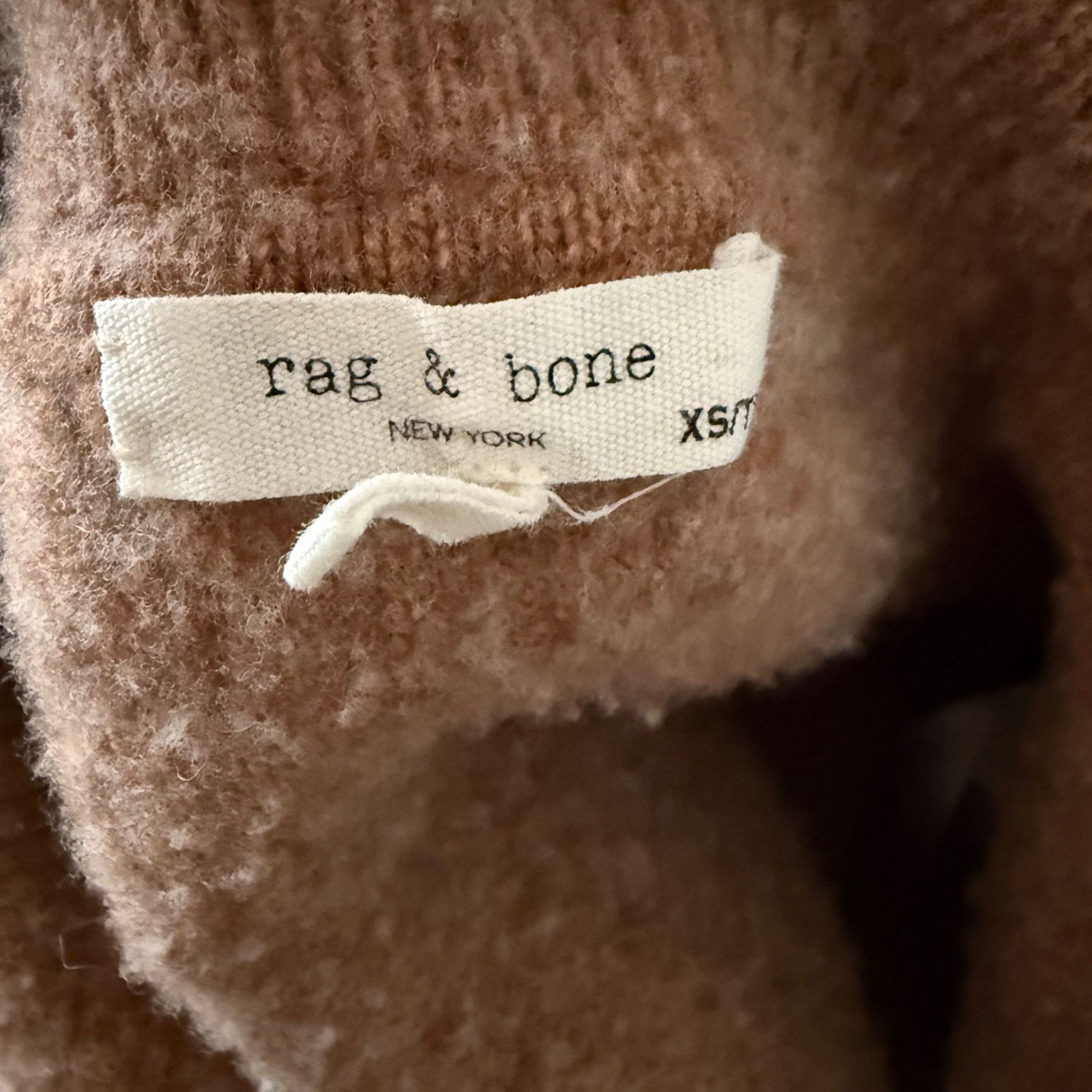 Rag & Bone Rag & Bone Cropped Tan Wool Blend Sweater XS Size XS / US 0-2 / IT 36-38 - 4 Thumbnail