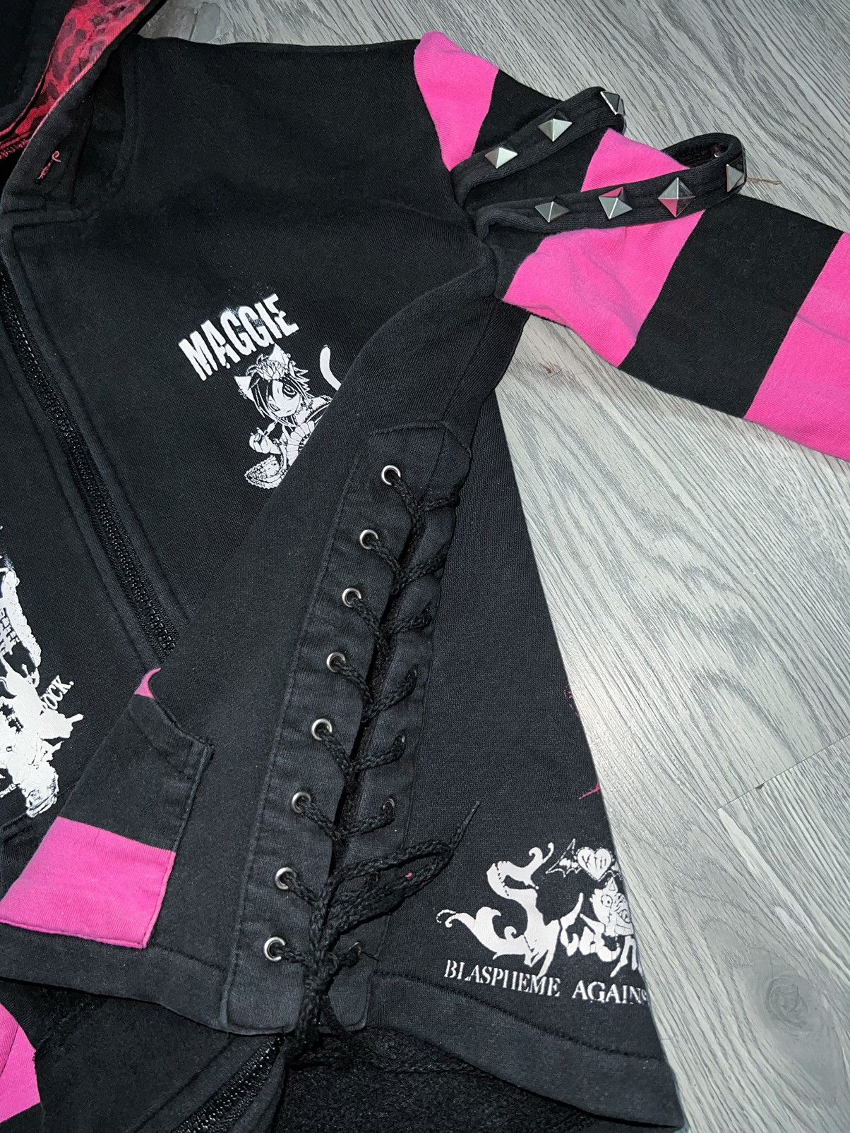 Mari's Rock Maris RockCat Ear hoodie 🖤💗 Size S / US 4 / IT 40 - 9 Thumbnail