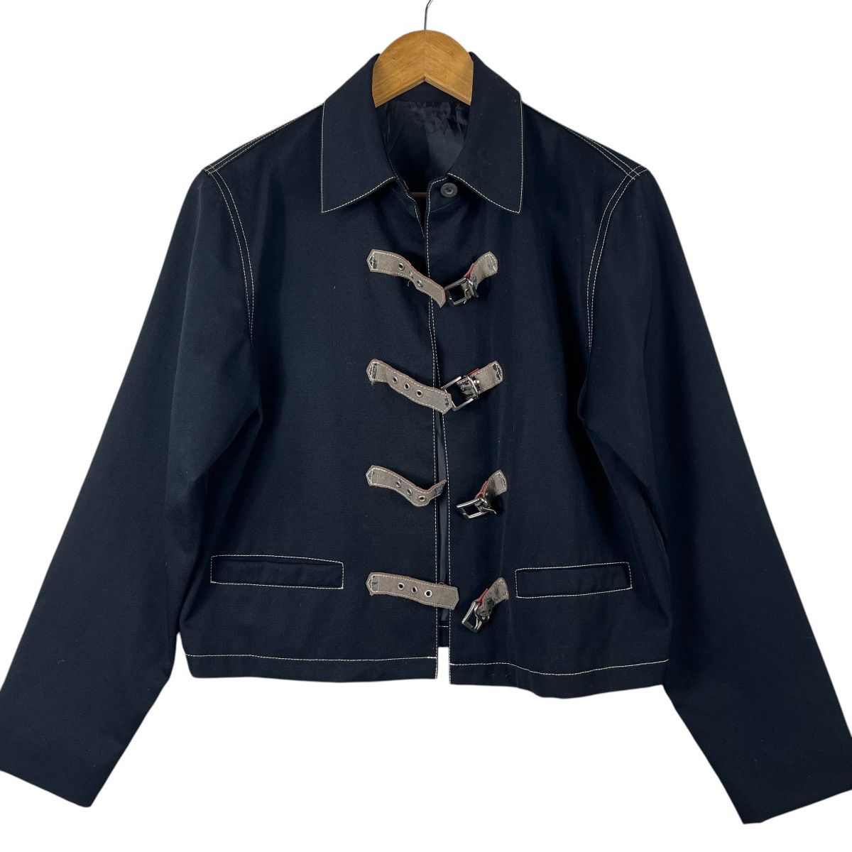 Jean Paul Gaultier 💥 Jean Paul Gaultier Junior Belted Cropped Jacket Size US S / EU 44-46 / 1 - 1 Thumbnail