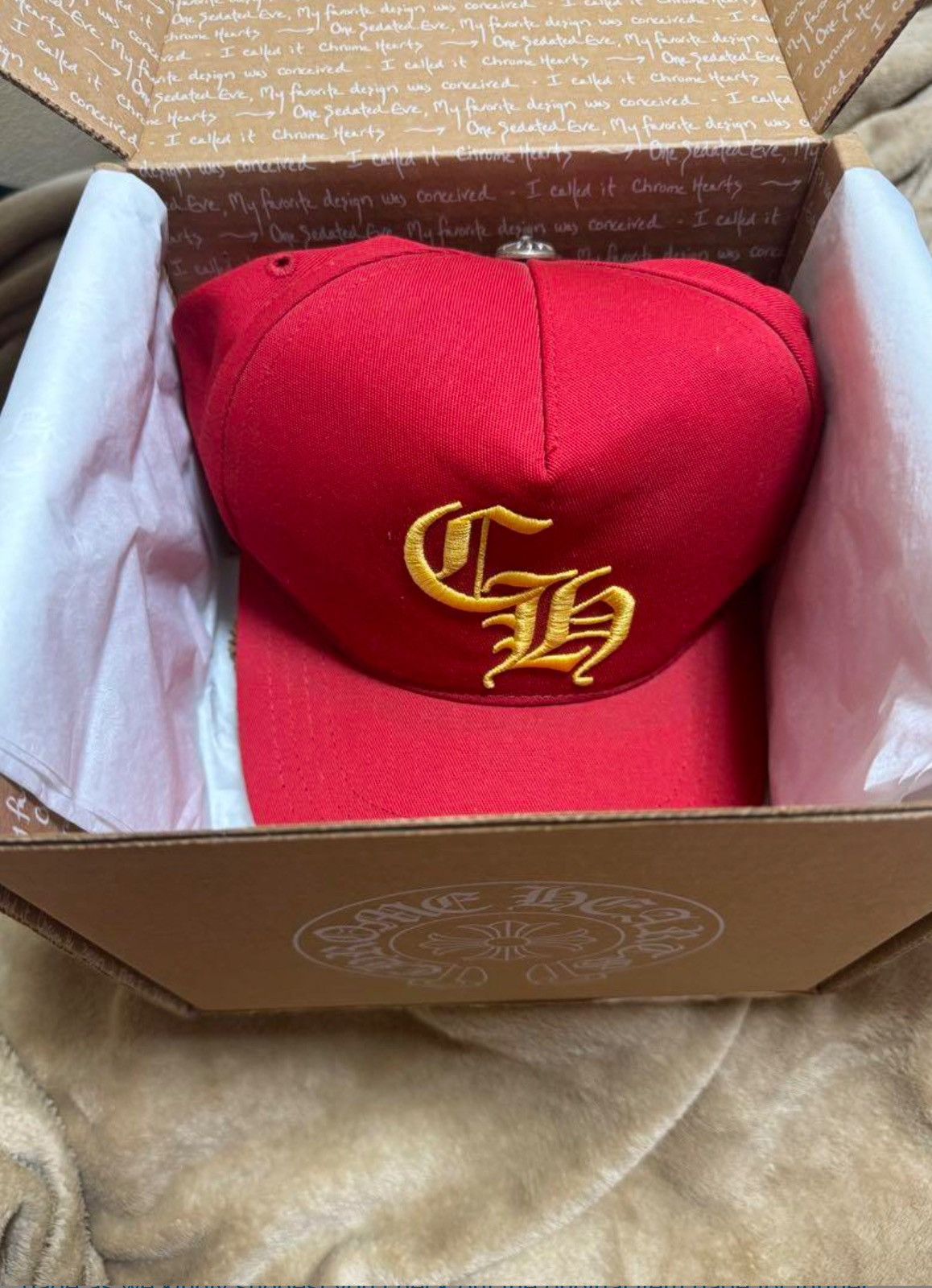 Chrome Hearts Chrome Hearts Baseball Hat – Yellow/Red Size ONE SIZE - 1 Thumbnail