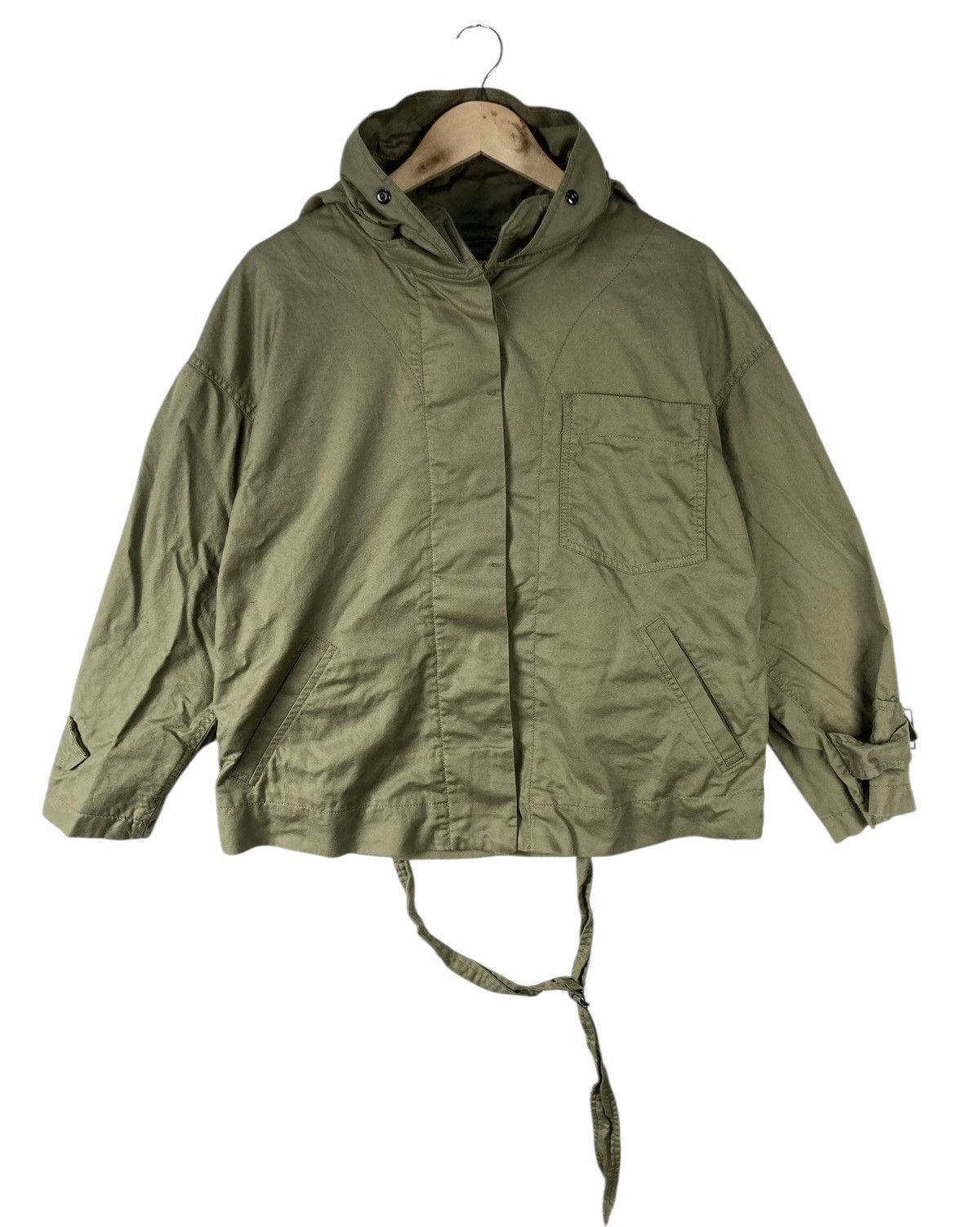 Isabel Marant Etoile Luxury French Design Isabel Marant Etoile Khaki Baggy Jacket Size L / US 10 / IT 46 - 3 Thumbnail