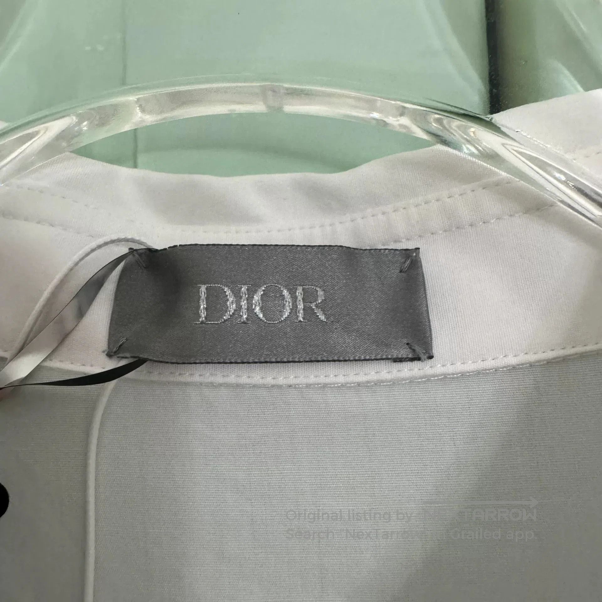 Dior Dior White Triangle Embroidery Shirt. Size S / US 4 / IT 40 - 3 Thumbnail