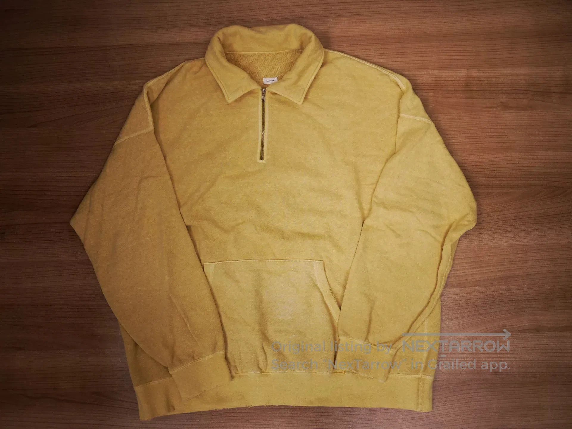 Visvim visvim jumbo zip sweat in yellow. Size US XL / EU 56 / 4 - 1 Thumbnail