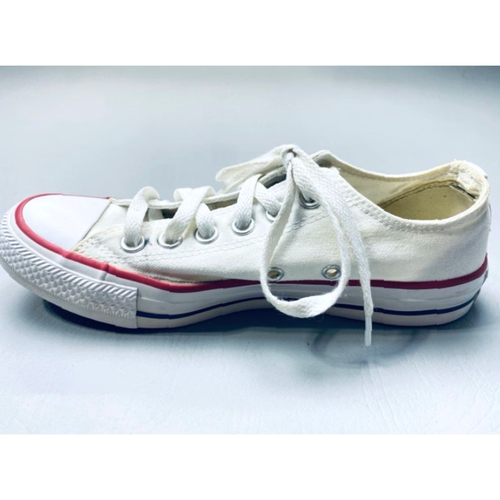 Converse VINTAGE Converse CHUCK TAYLOR All Star Low Top Mens 4.5 Womens 8.5 Canvas Sneakers 1408 Size M / US 6-8 / IT 42-44 - 6 Thumbnail