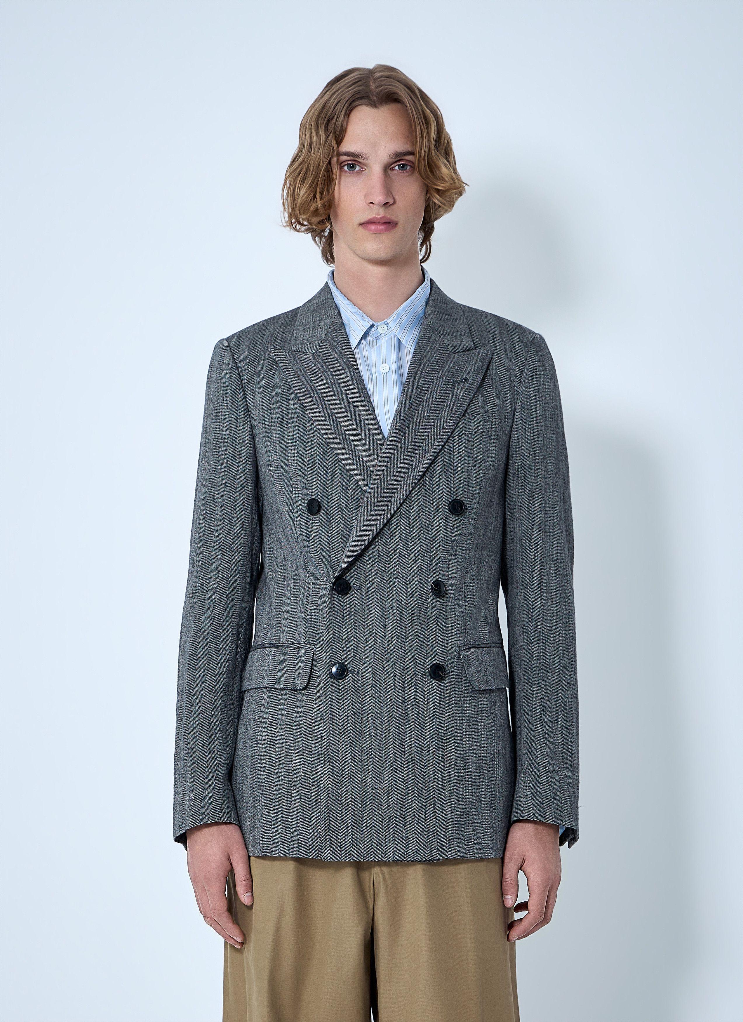 Dries Van Noten Double-Breasted Blazer Size US XL / EU 56 / 4 - 1 Thumbnail