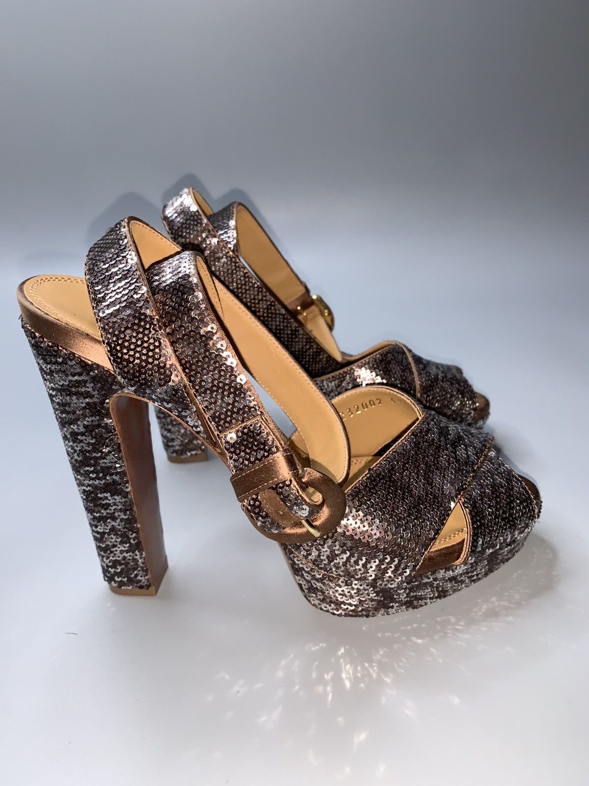 Ralph Lauren Purple Label Ralph Lauren Purple Label Sequined Flatforms Sandals Size US 7 / IT 37 - 4 Thumbnail