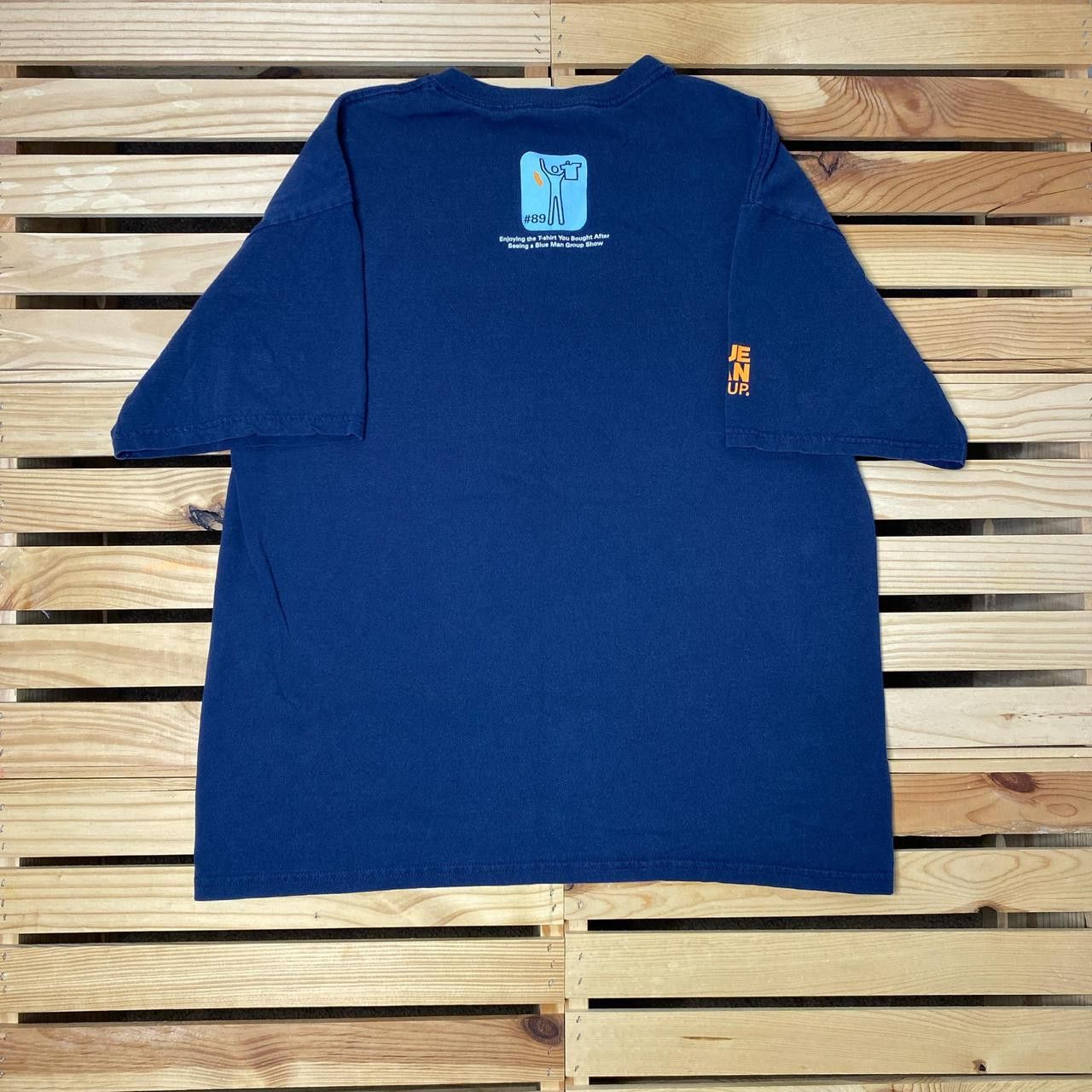 Gildan Blue Man Group Navy Blue Y2K Band Tee Size Large Size US L / EU 52-54 / 3 - 2 Thumbnail