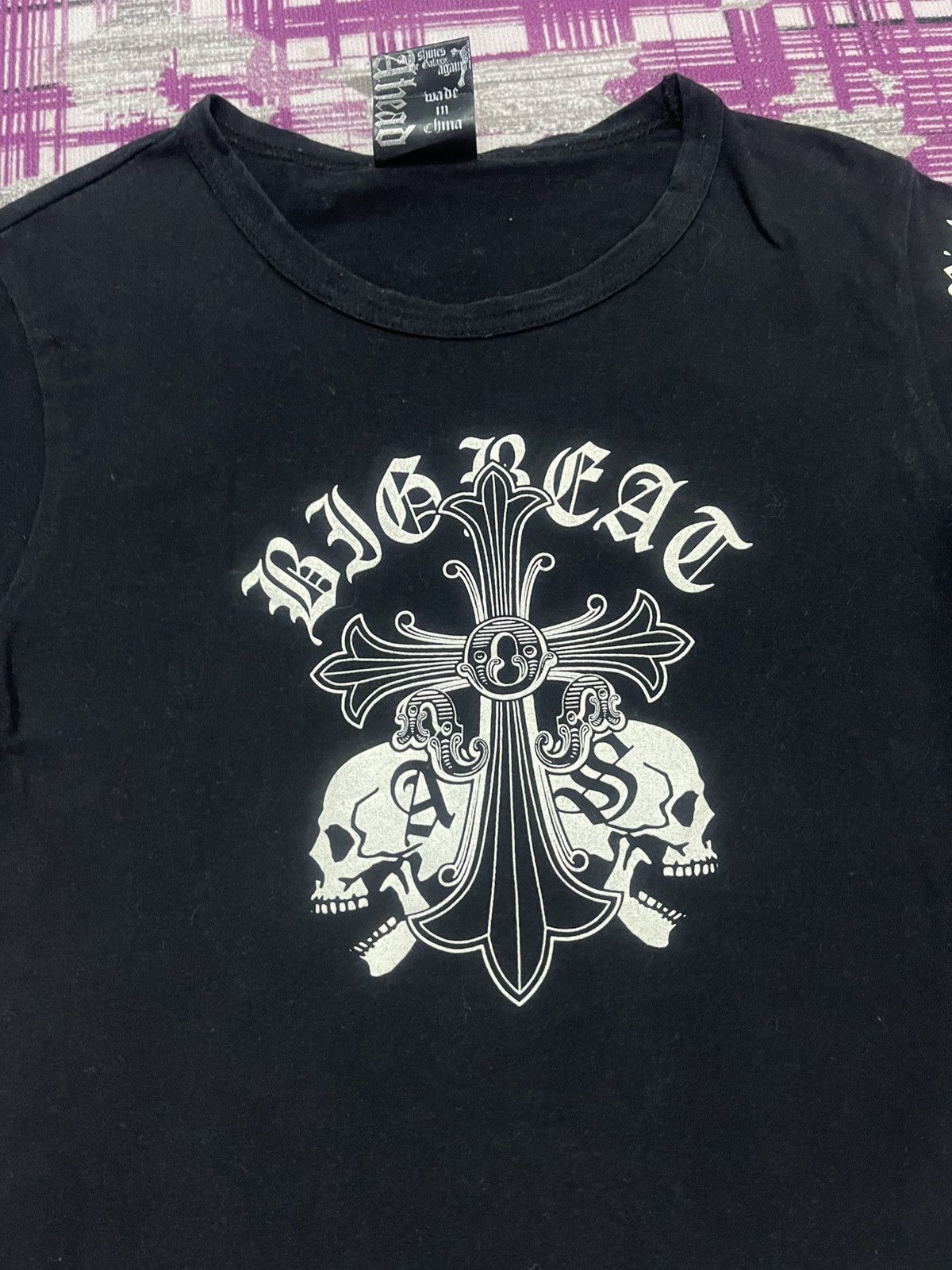 Japanese Brand × Vintage VINTAGE CLASH AHEAD SKULLS TEE VERY RARE Size US M / EU 48-50 / 2 - 3 Thumbnail