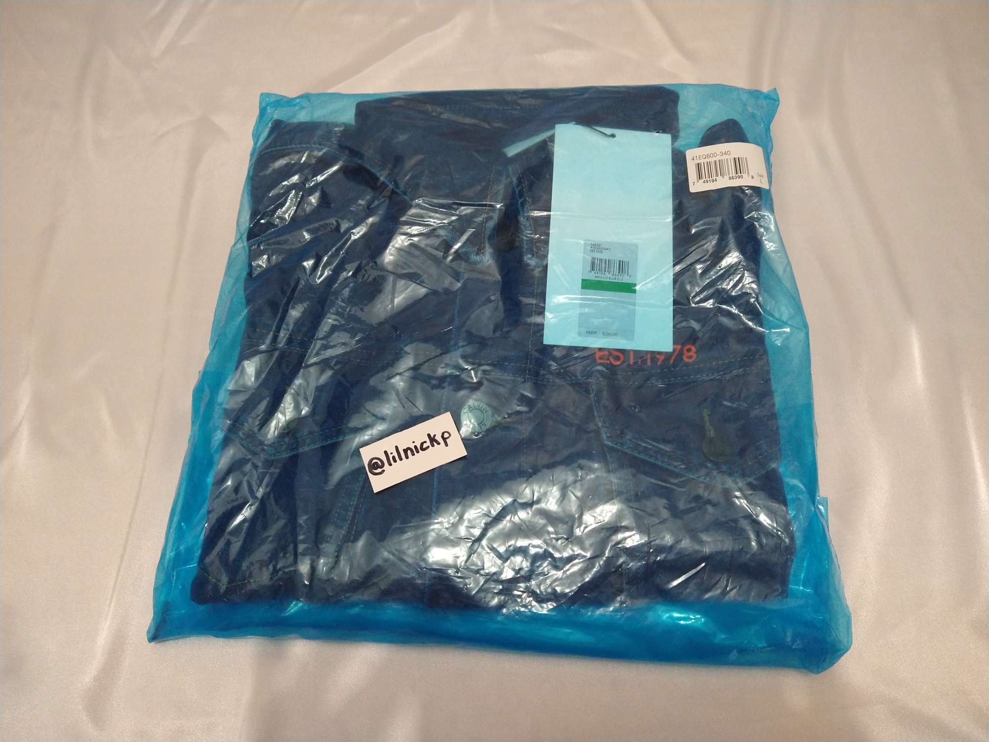 Calvin Klein 205W39NYC EST. 1978 Apollo Blue Denim Trucker Jacket Size US L / EU 52-54 / 3 - 9 Thumbnail