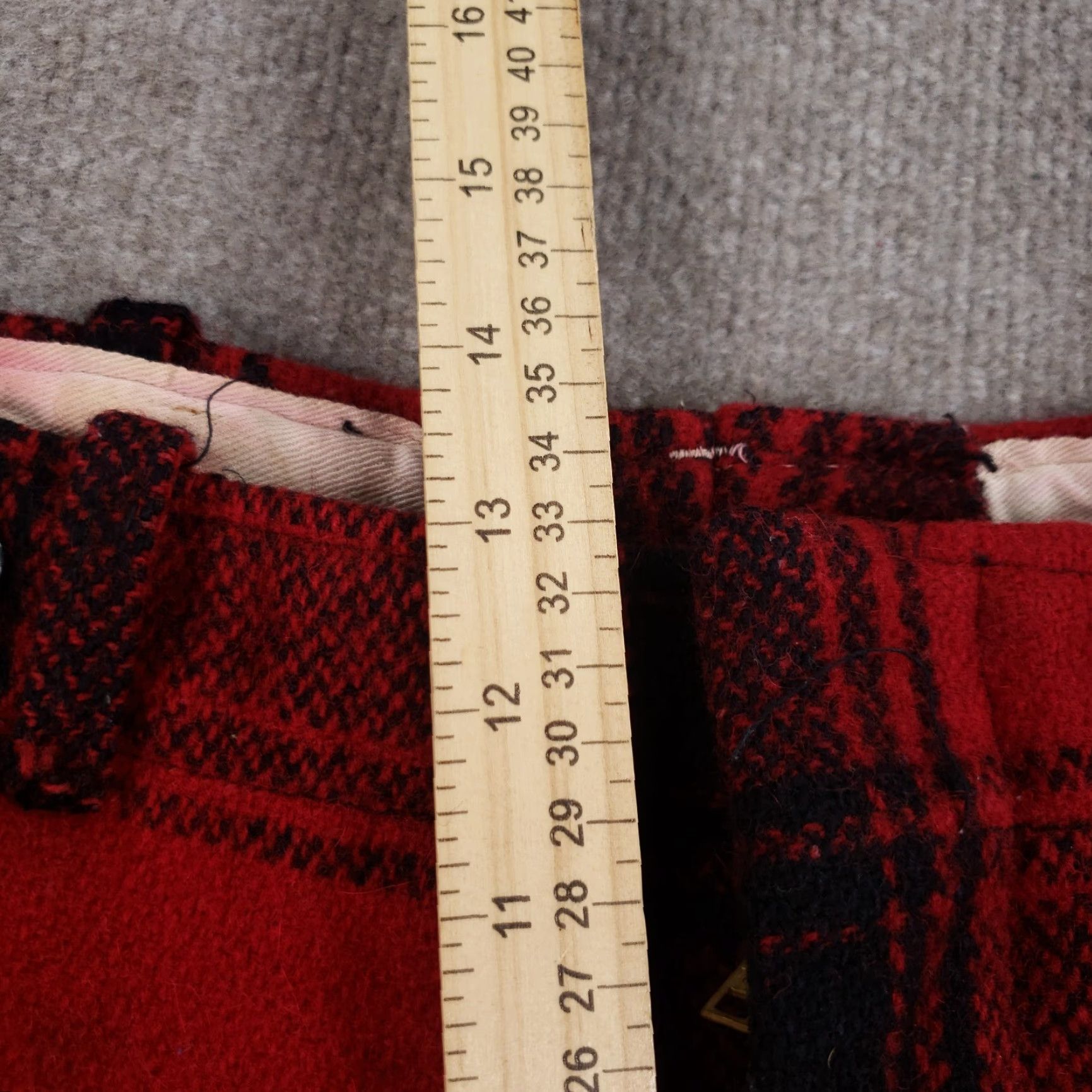 Vintage Wool Hunting Pants VINTAGE Mens 30x26 Red Black Buffalo Plaid Snug Ankle Size US 30 / EU 46 - 7 Thumbnail