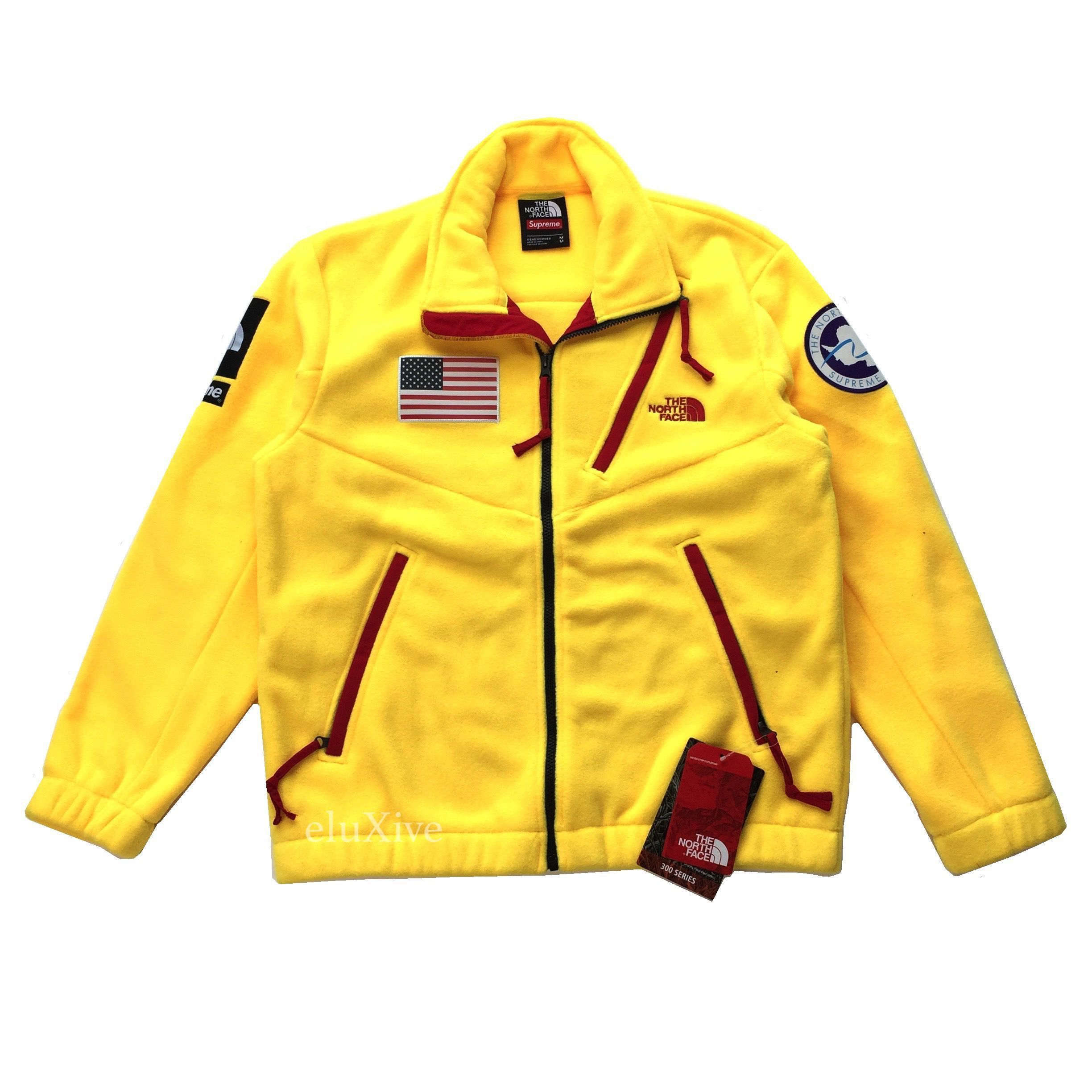 Supreme × The North Face Yellow Trans Antarctica Expedition Fleece Jacket DS Size US M / EU 48-50 / 2 - 1 Preview