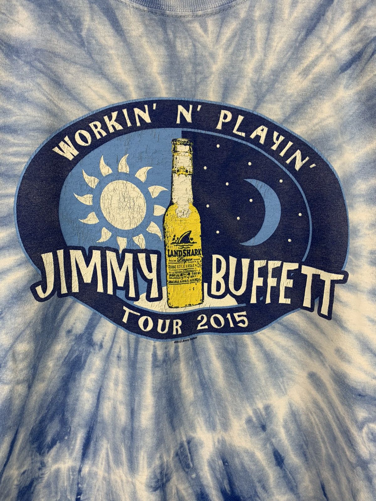 Band Tees Steals! Jimmy Buffett Workin n Playin 2015 Tour Band Tee Size US M / EU 48-50 / 2 - 4 Thumbnail