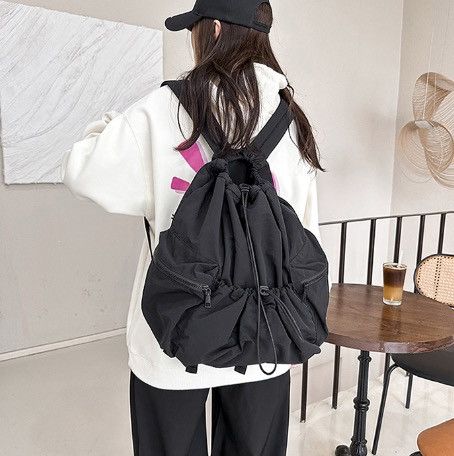 Japanese Brand Huskycat Korean drawstring harajuku backpack Size ONE SIZE - 1 Thumbnail